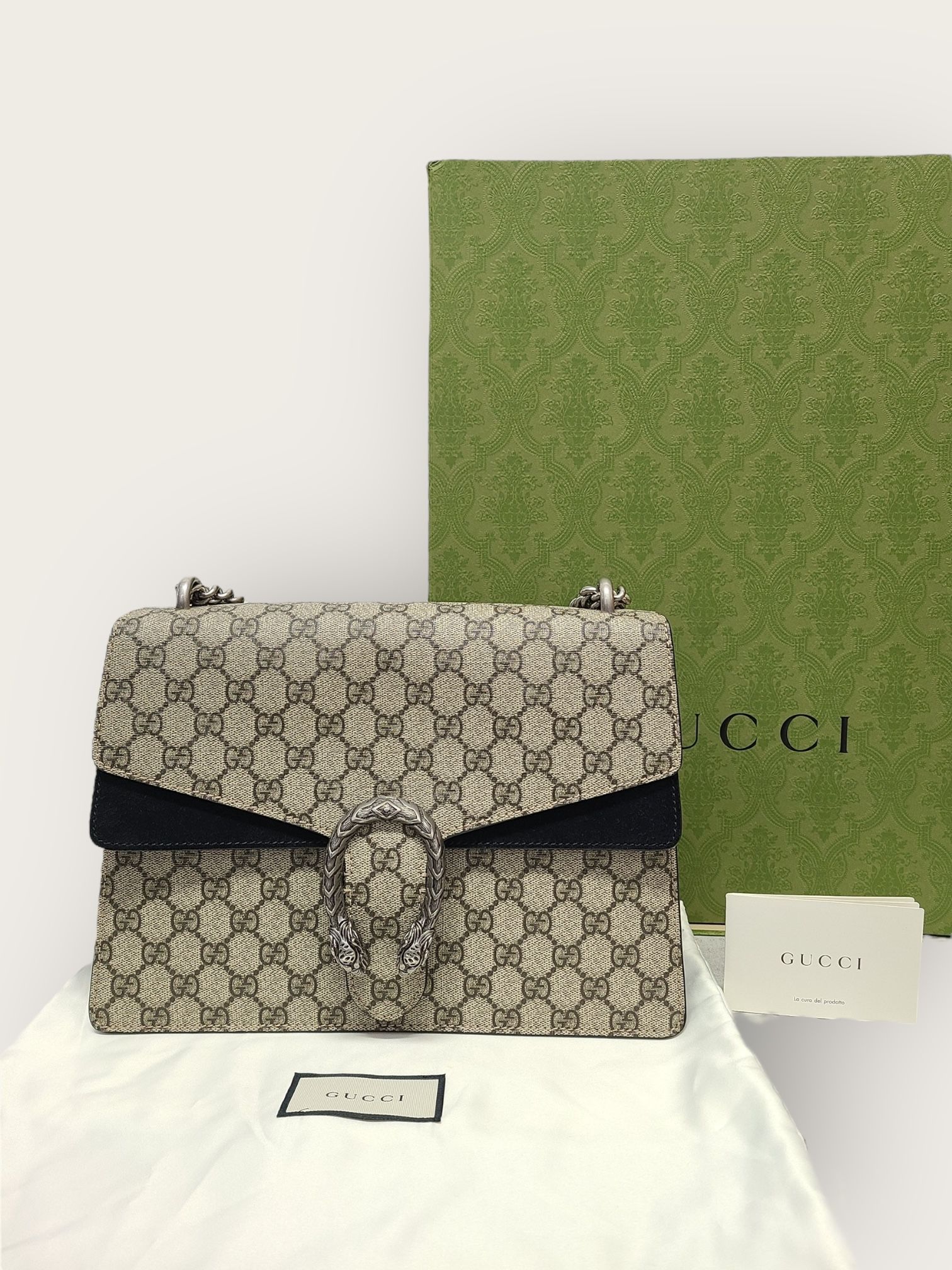 Gucci GG Supreme Canvas Dionysus Chain Shoulder Bag Medium Size ONE SIZE - 8 Thumbnail