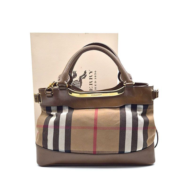 Burberry House Check Hepburn Bag Small Size ONE SIZE - 8 Thumbnail