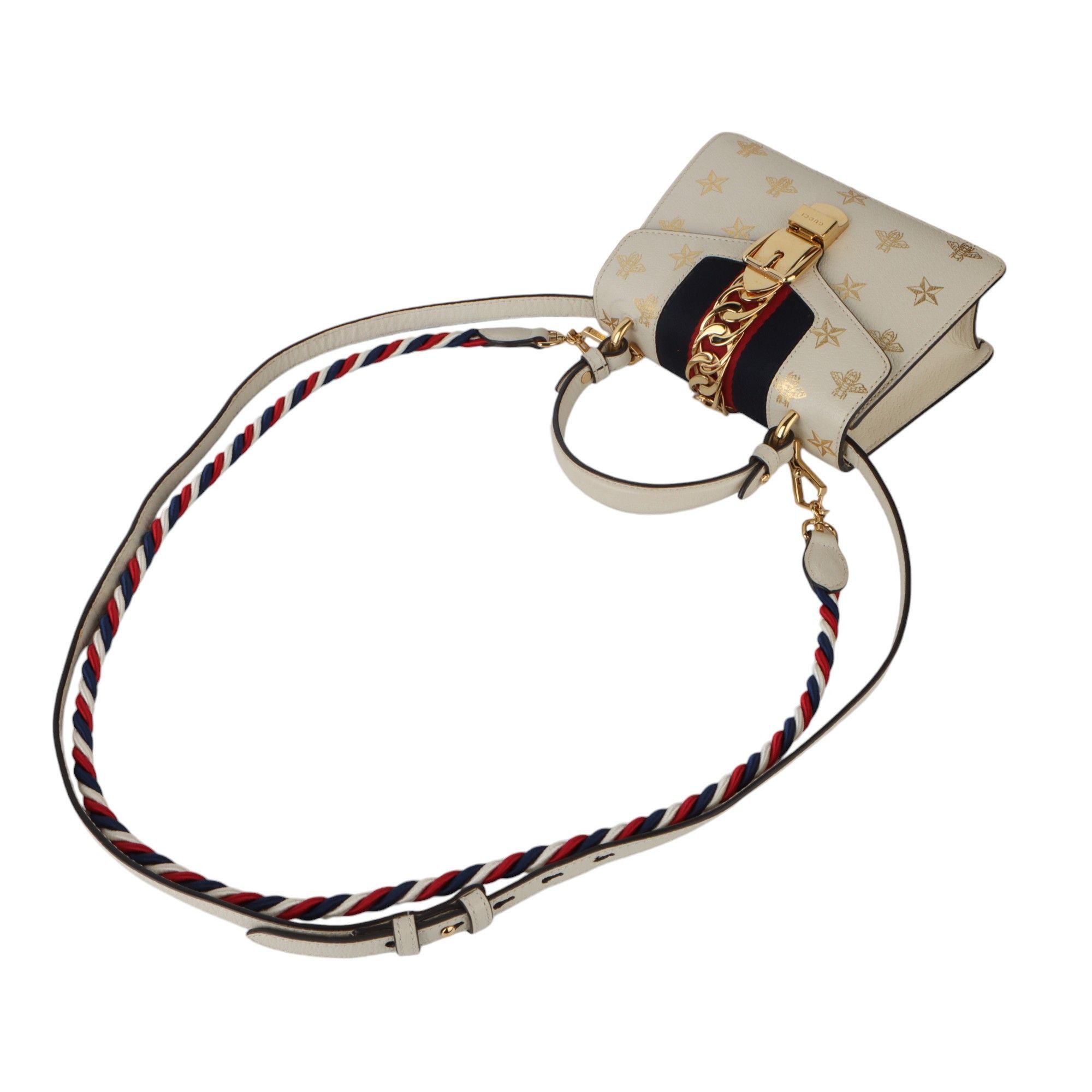 Gucci Gucci Bee Star Mini Sylvie Crossbody Bag Size ONE SIZE - 4 Thumbnail