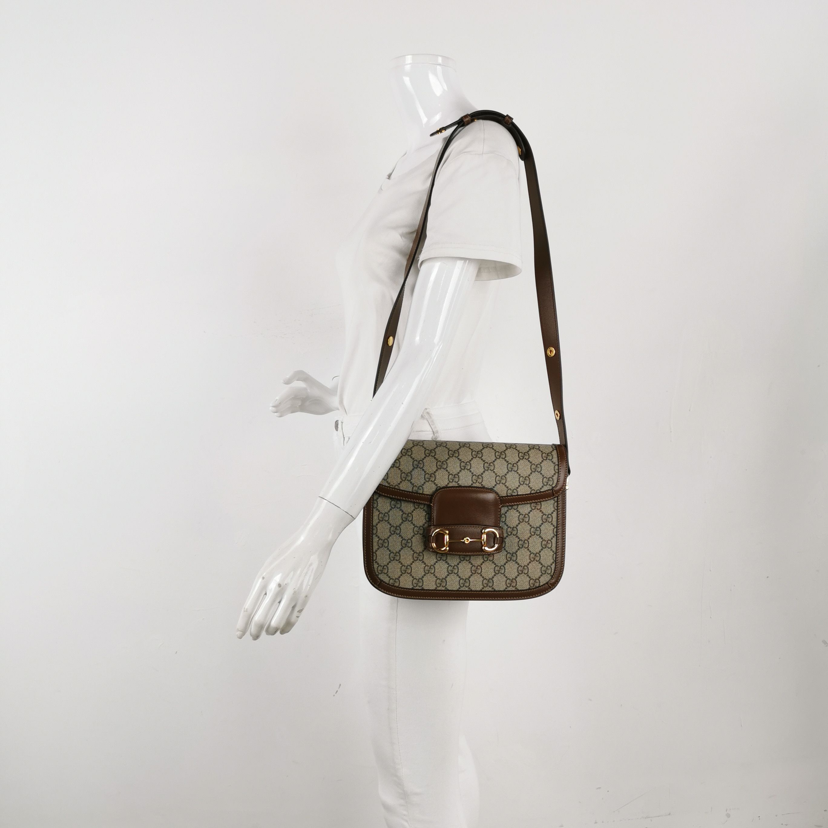 Gucci Gucci 1955 Horsebit GG Supreme Shoulder Bag Size ONE SIZE - 2 Thumbnail