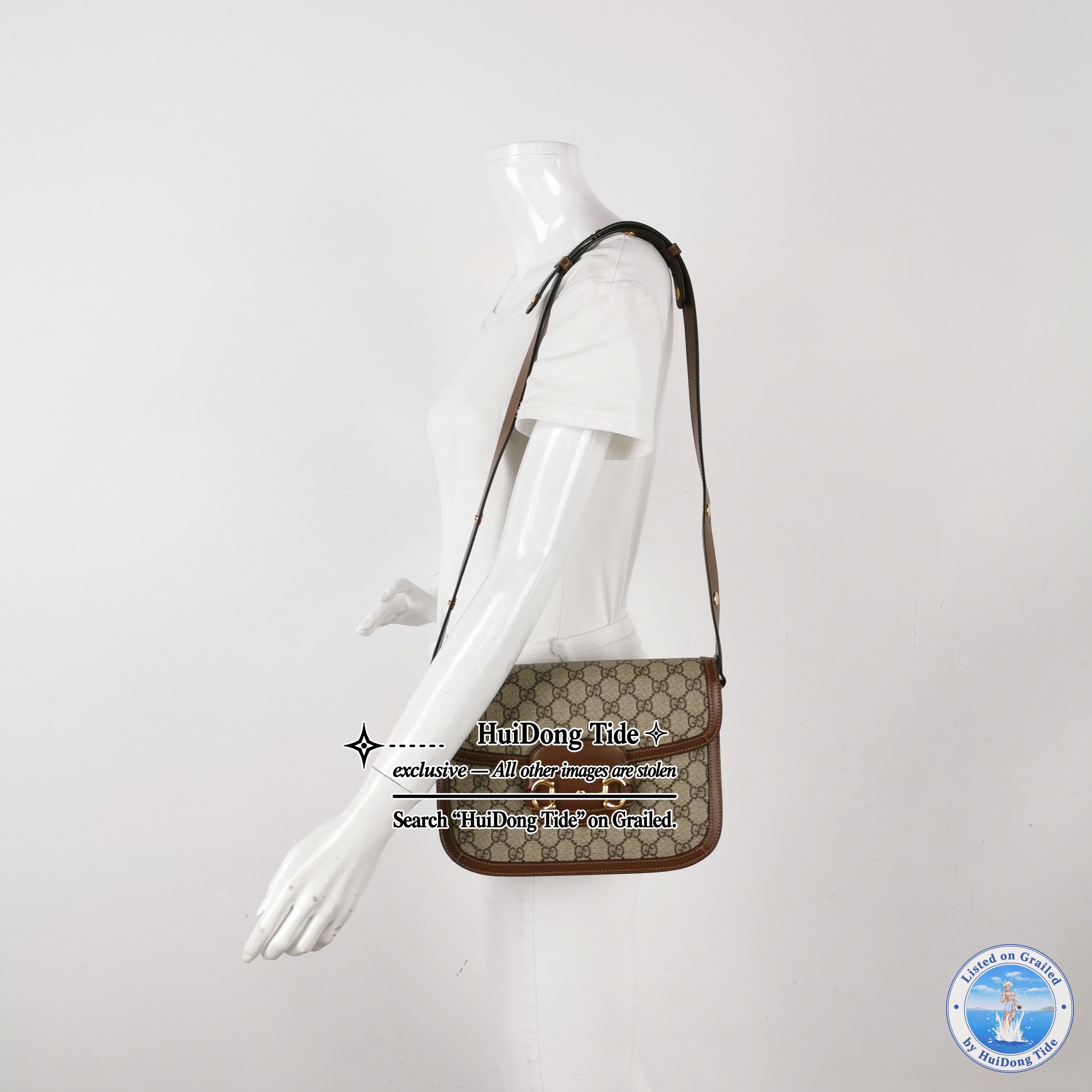 Gucci Gucci 1955 Horsebit GG Supreme Shoulder Bag Size ONE SIZE - 2 Thumbnail