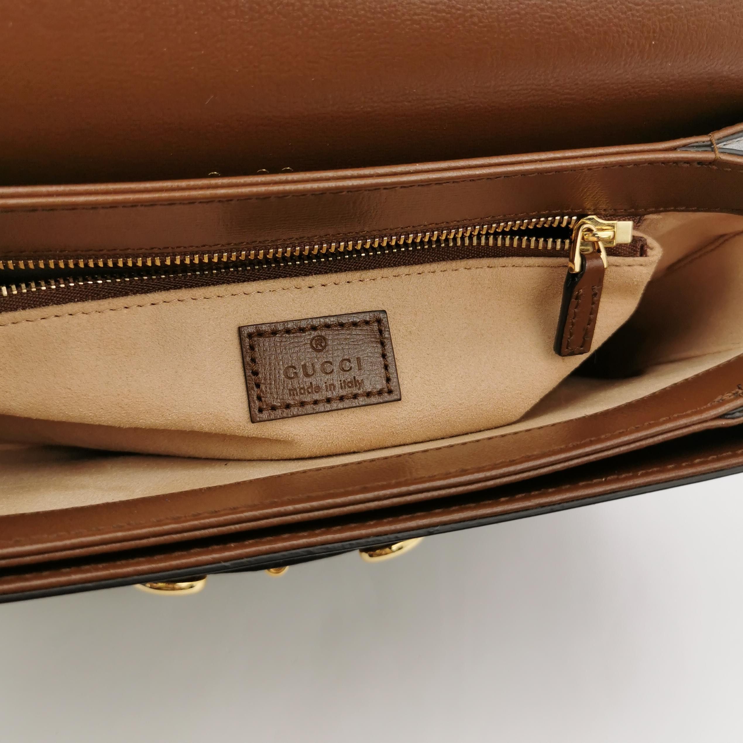 Gucci Gucci 1955 Horsebit GG Supreme Shoulder Bag Size ONE SIZE - 8 Thumbnail