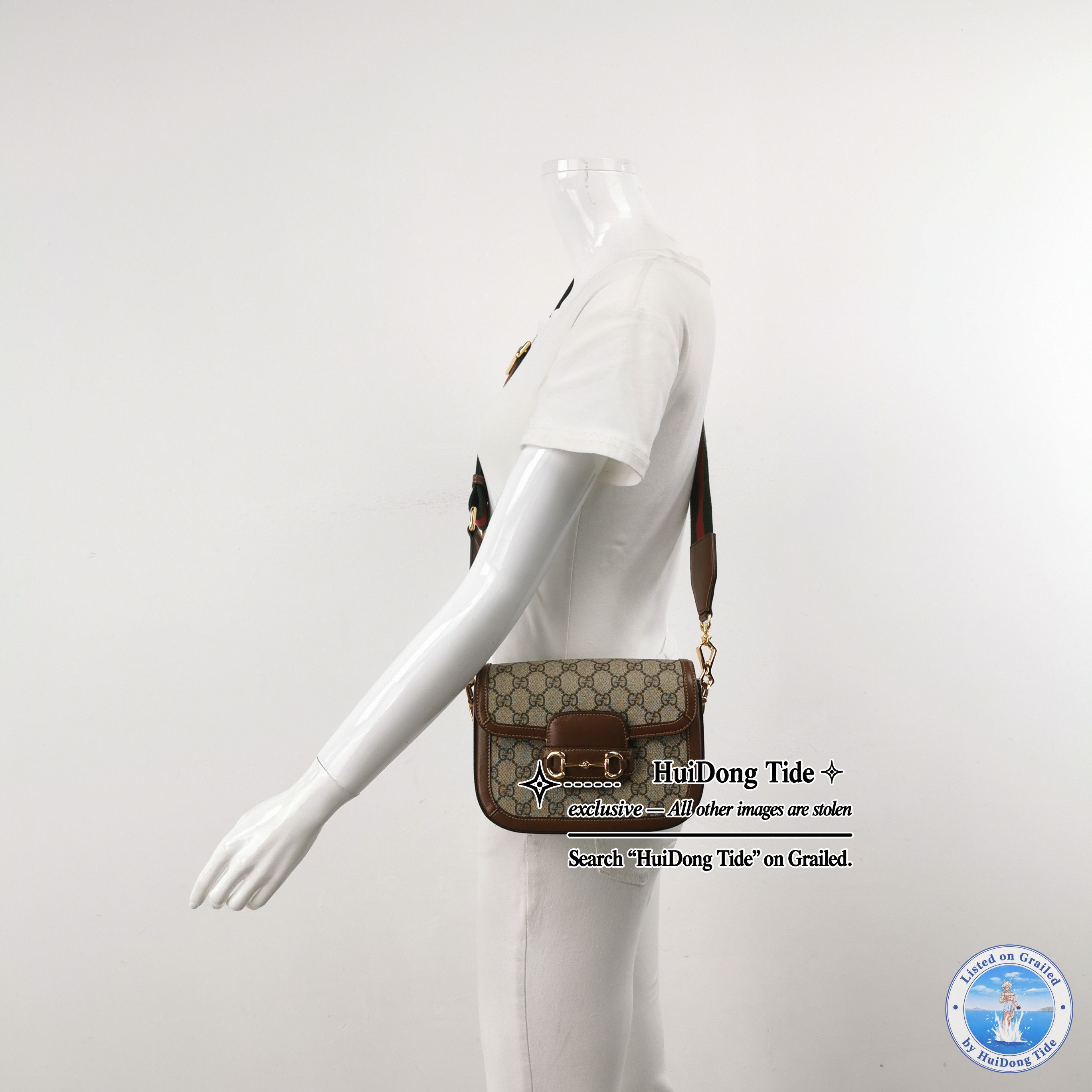 Gucci Gucci 1955 Horsebit GG Supreme Shoulder Bag Size ONE SIZE - 2 Thumbnail