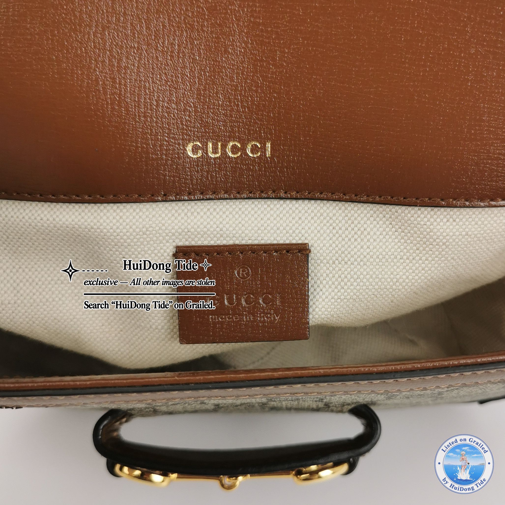 Gucci Gucci 1955 Horsebit GG Supreme Shoulder Bag Size ONE SIZE - 8 Thumbnail