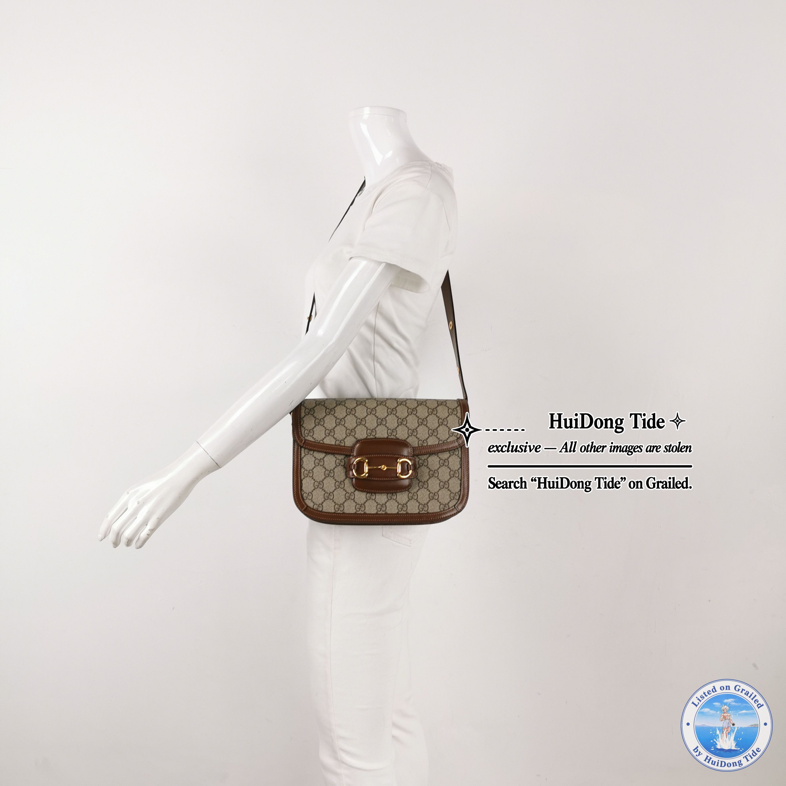 Gucci Gucci 1955 Horsebit GG Supreme Shoulder Bag Size ONE SIZE - 2 Thumbnail