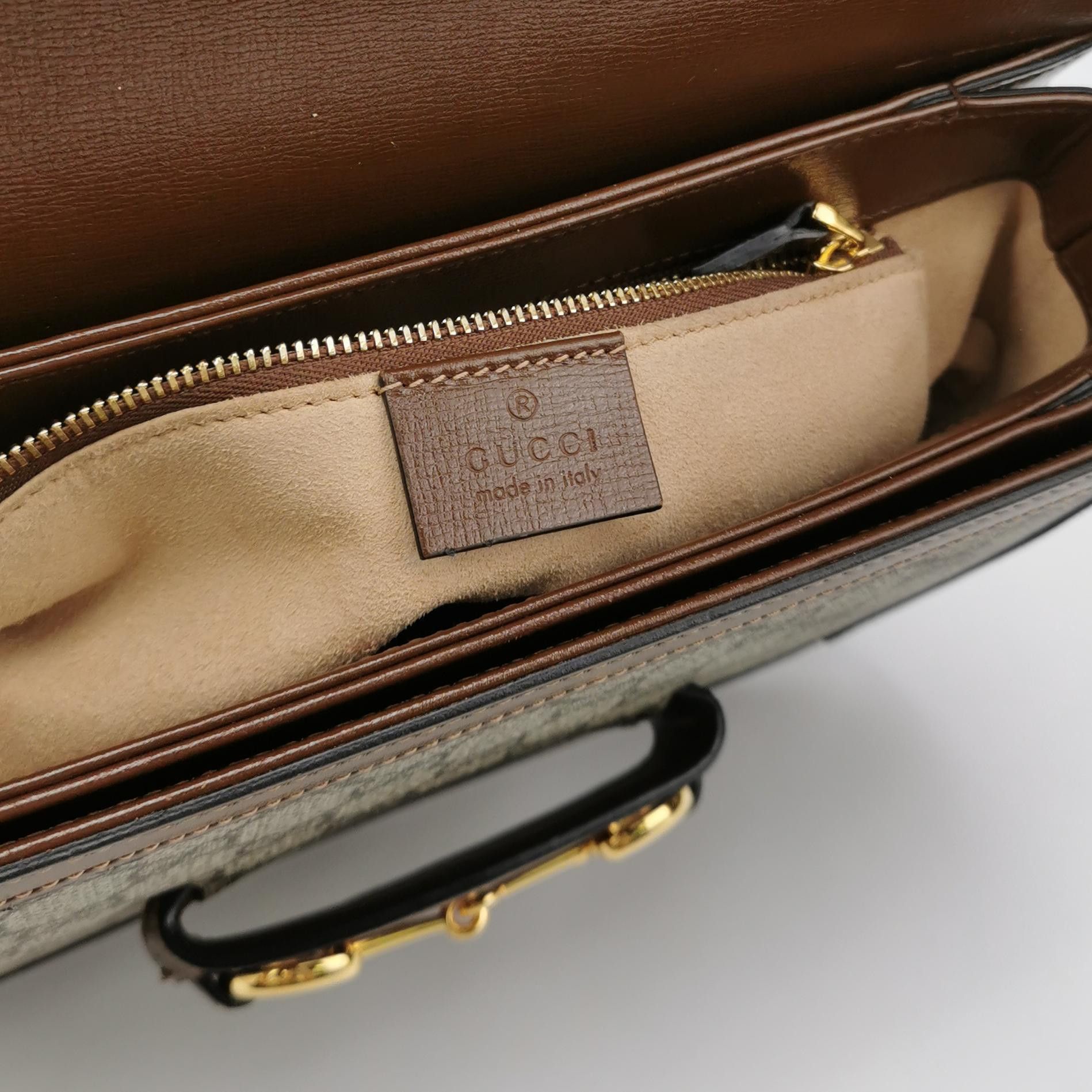 Gucci Gucci 1955 Horsebit GG Supreme Shoulder Bag Size ONE SIZE - 8 Thumbnail