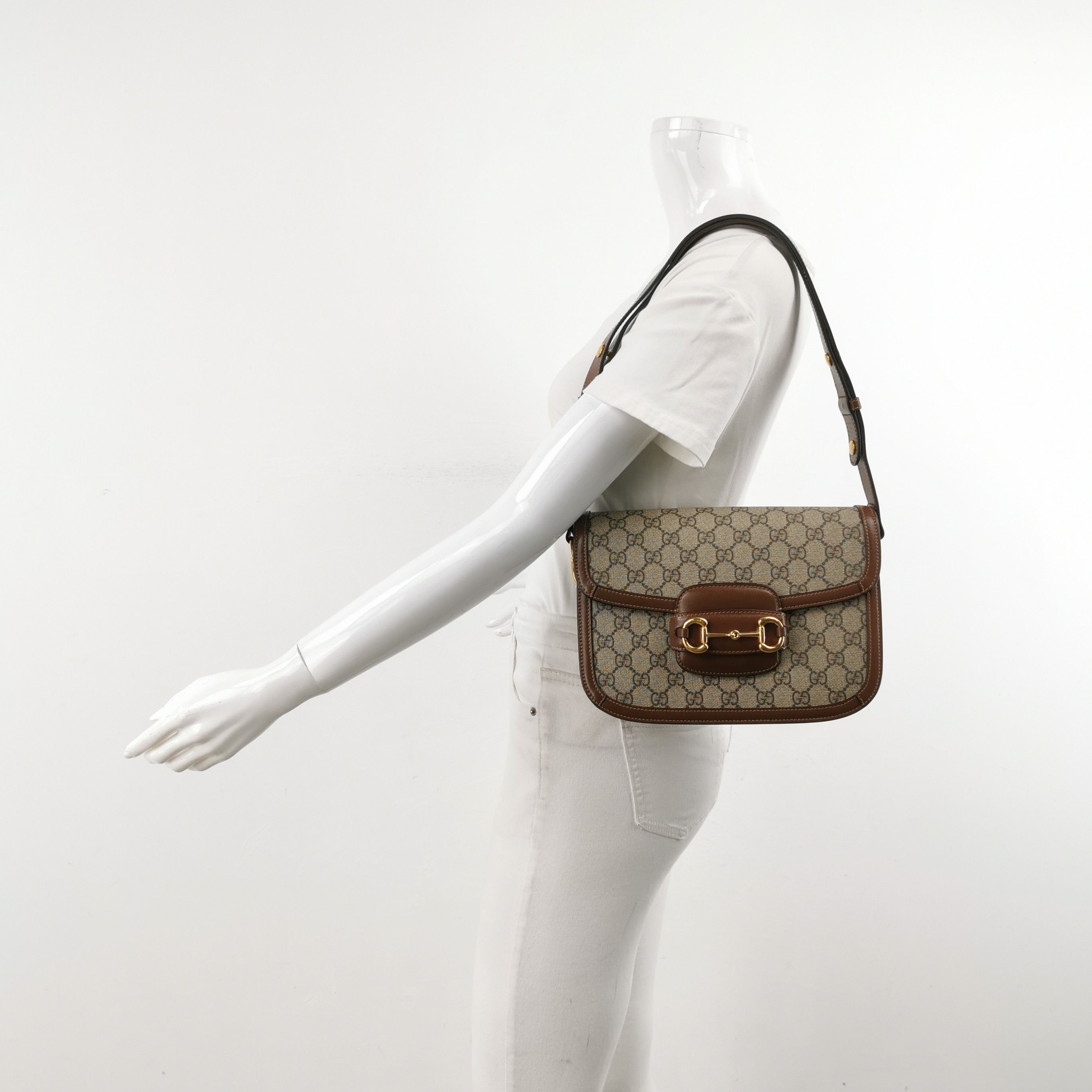 Gucci Gucci 1955 Horsebit GG Supreme Shoulder Bag Size ONE SIZE - 2 Thumbnail