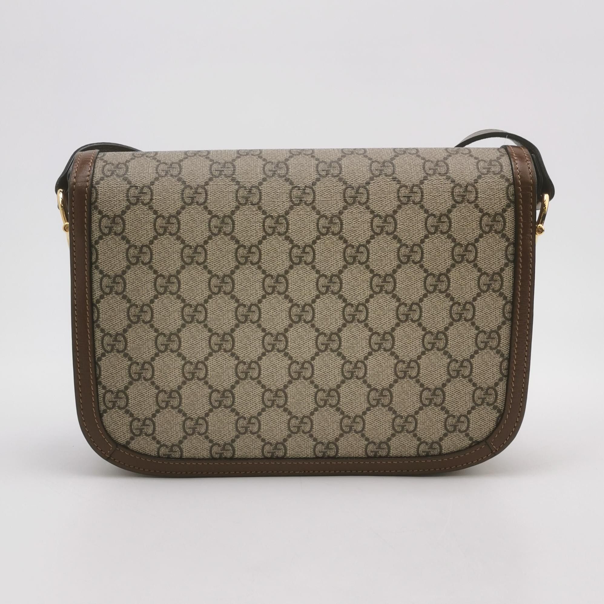 Gucci Gucci 1955 GG Supreme Horsebit Shoulder Bag ONE SIZE Size ONE SIZE - 5 Thumbnail