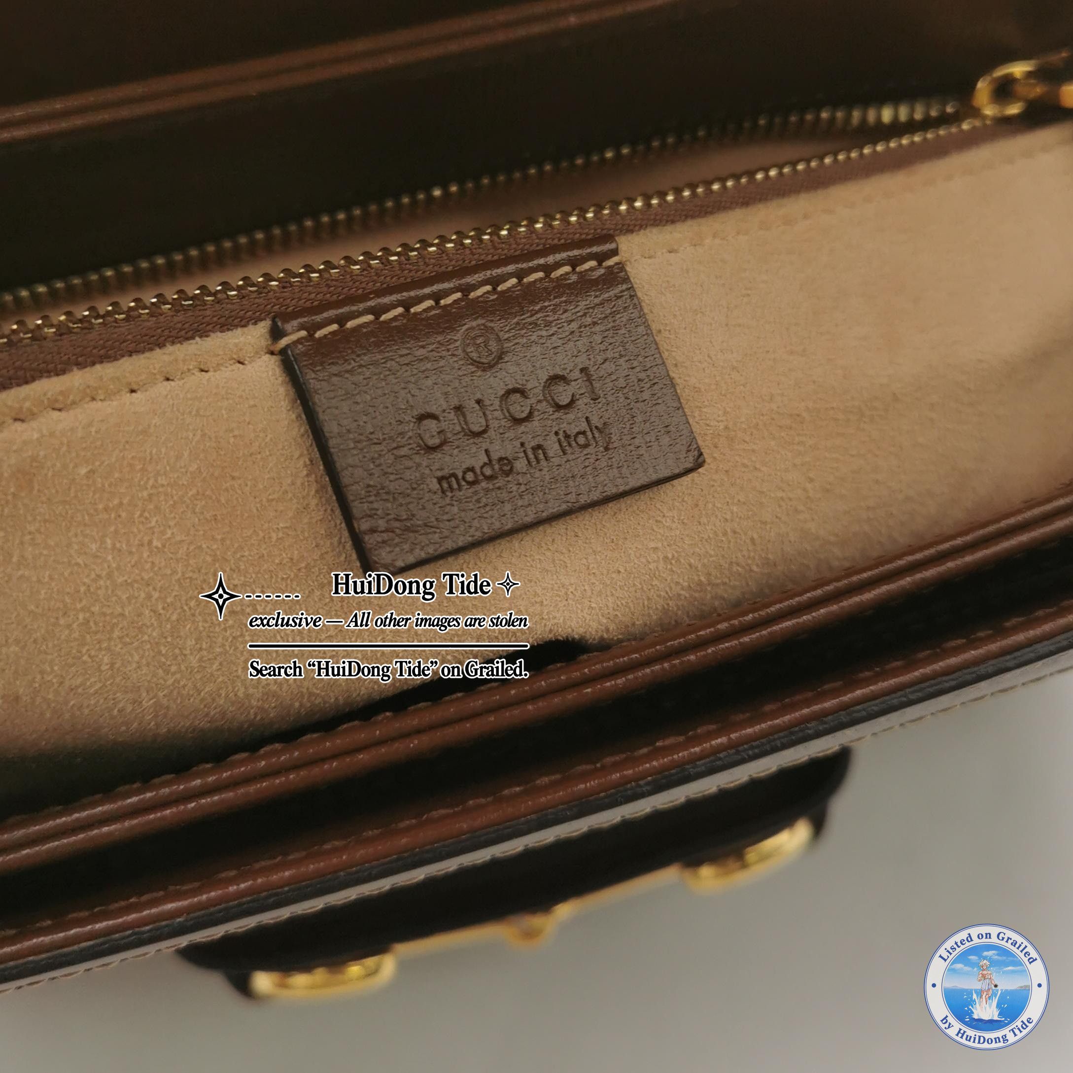 Gucci Gucci 1955 GG Supreme Horsebit Shoulder Bag ONE SIZE Size ONE SIZE - 8 Thumbnail