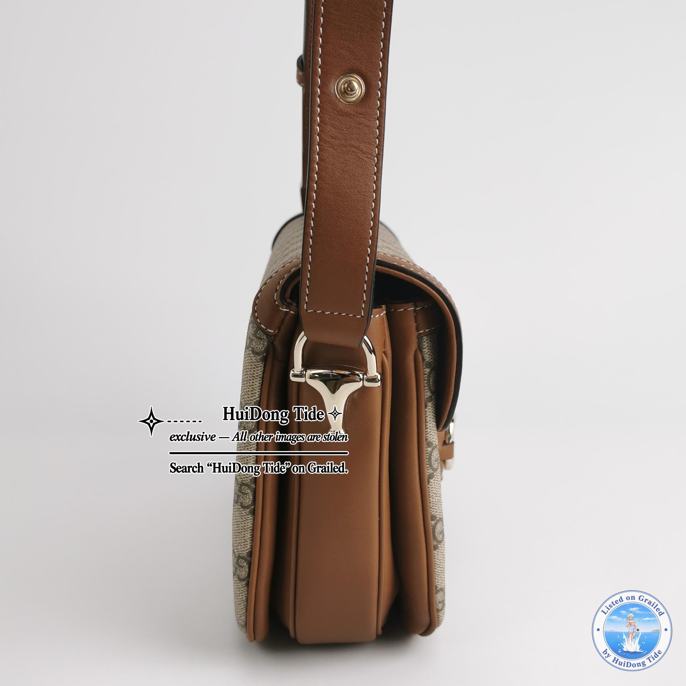 Gucci Gucci 1955 Horsebit GG Supreme Shoulder Bag Size ONE SIZE - 4 Thumbnail