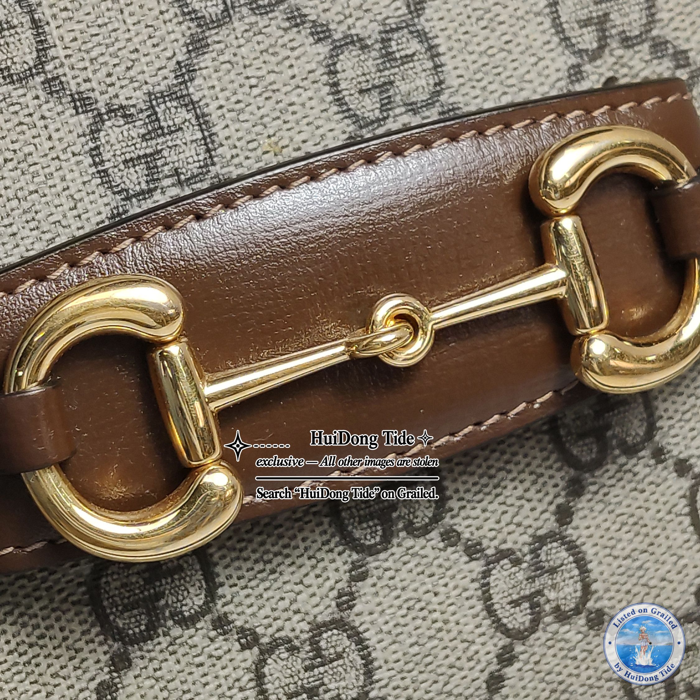 Gucci Gucci 1955 GG Supreme Horsebit Shoulder Bag Size ONE SIZE - 14 Thumbnail