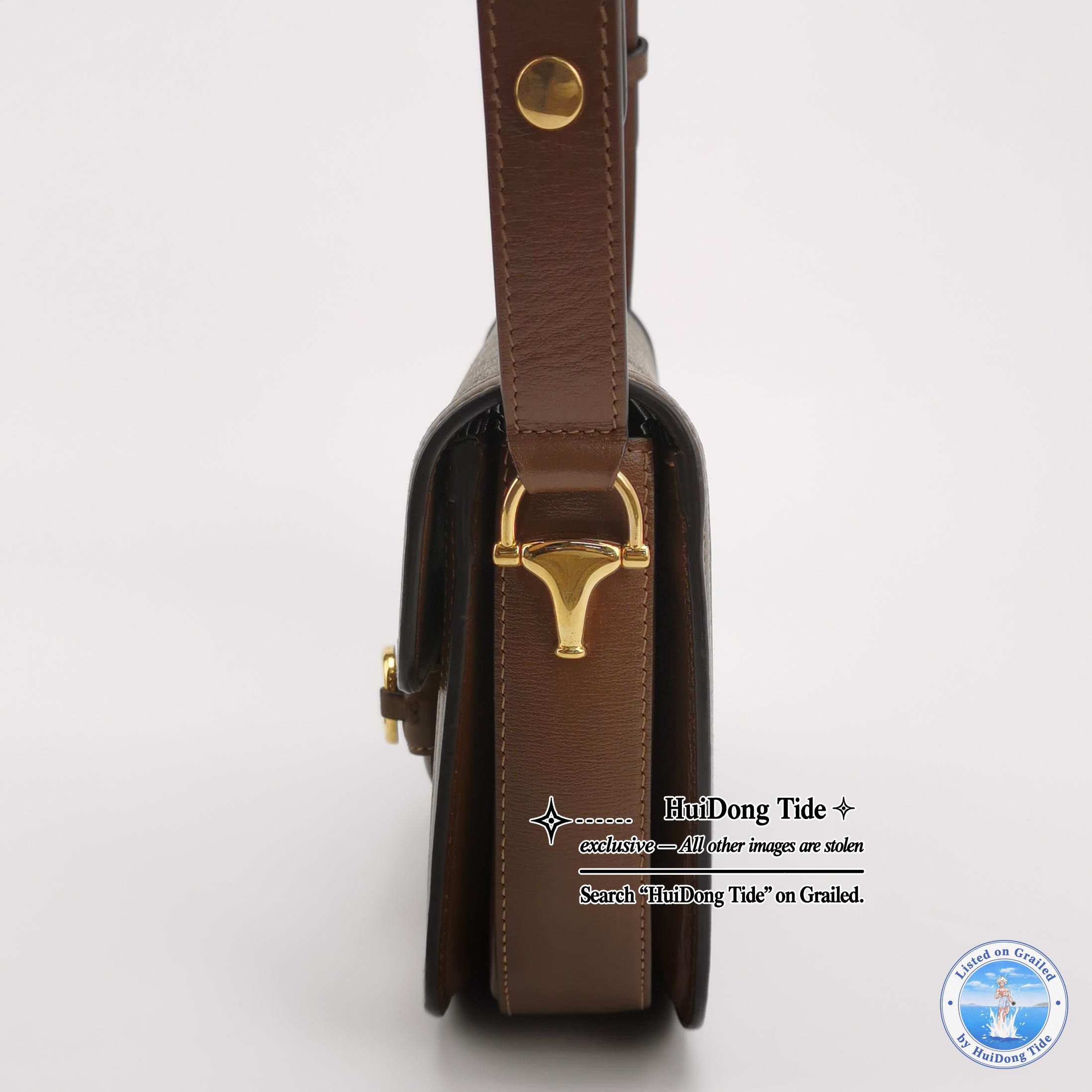 Gucci Gucci 1955 GG Supreme Horsebit Shoulder Bag Size ONE SIZE - 3 Thumbnail