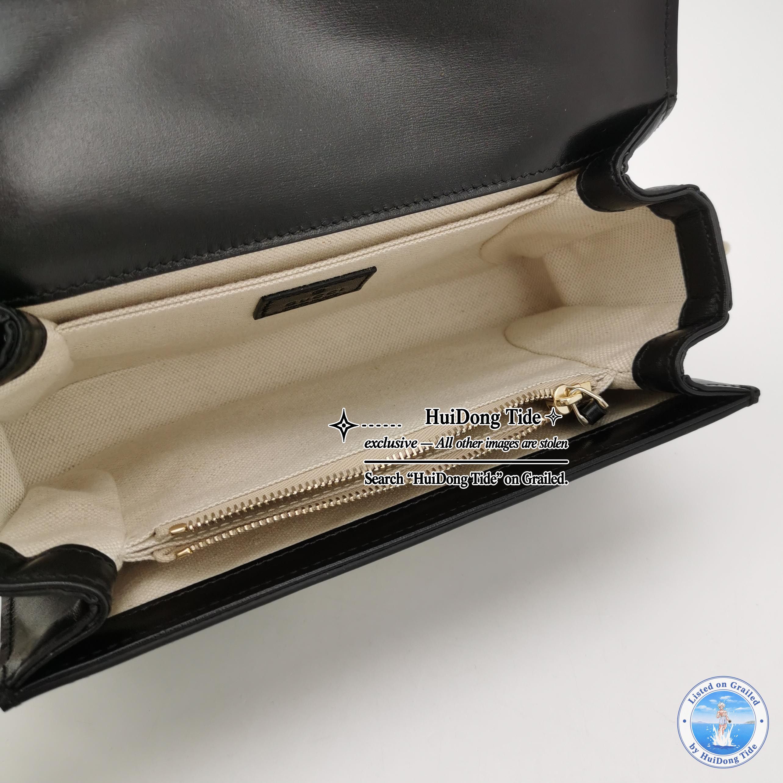 Gucci Gucci GG Logo Leather Shoulder Bag Size ONE SIZE - 6 Thumbnail