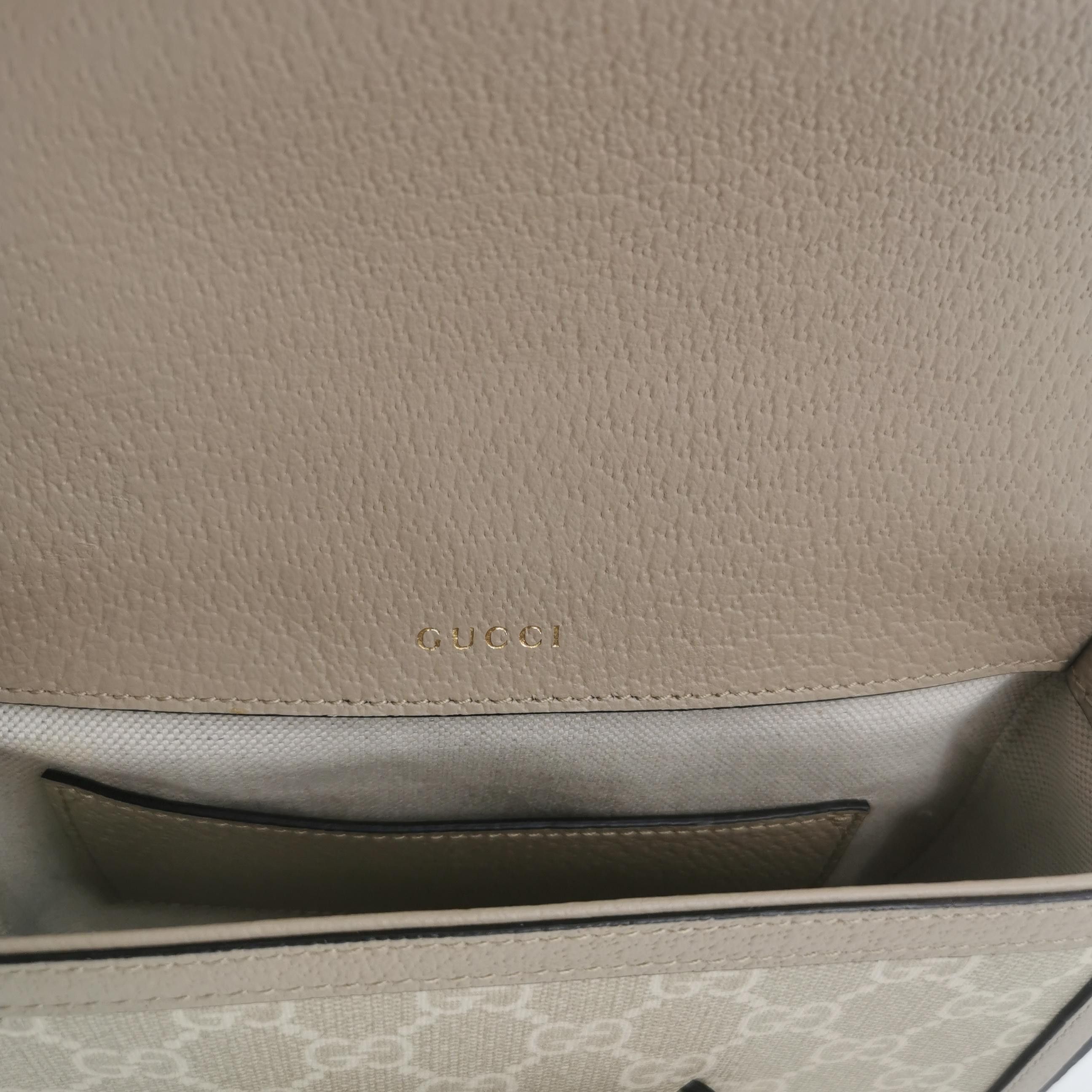Gucci Gucci 1955 GG Supreme Horsebit Shoulder Bag Size ONE SIZE - 8 Thumbnail