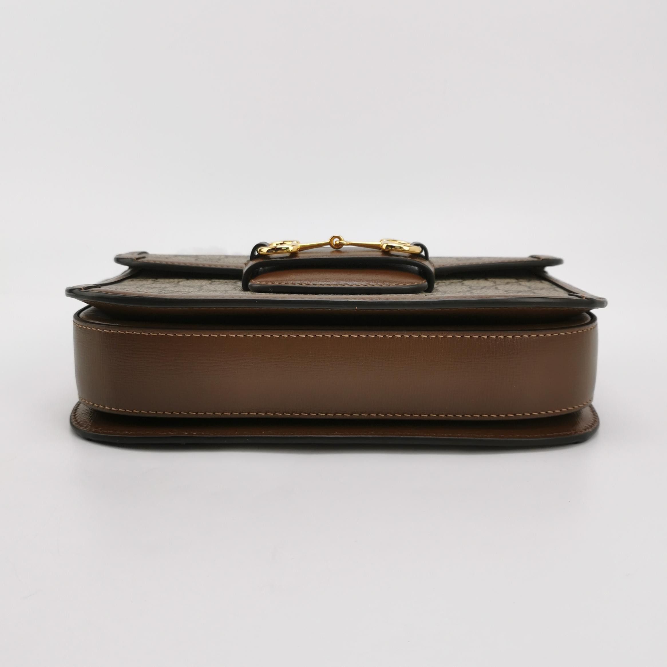 Gucci Gucci 1955 GG Supreme Horsebit Shoulder Bag Size ONE SIZE - 6 Thumbnail