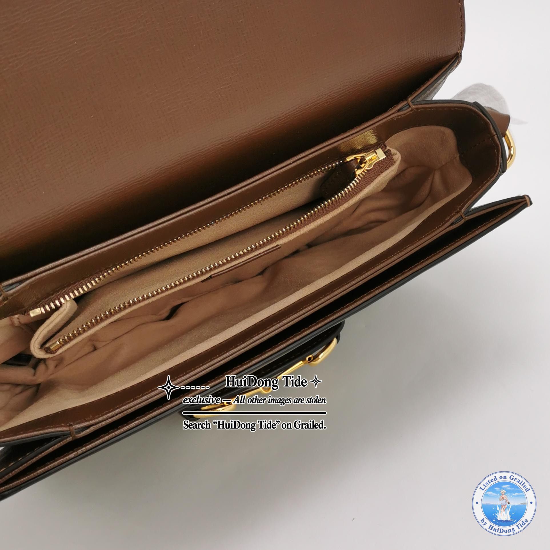 Gucci Gucci 1955 GG Supreme Horsebit Shoulder Bag Size ONE SIZE - 7 Thumbnail