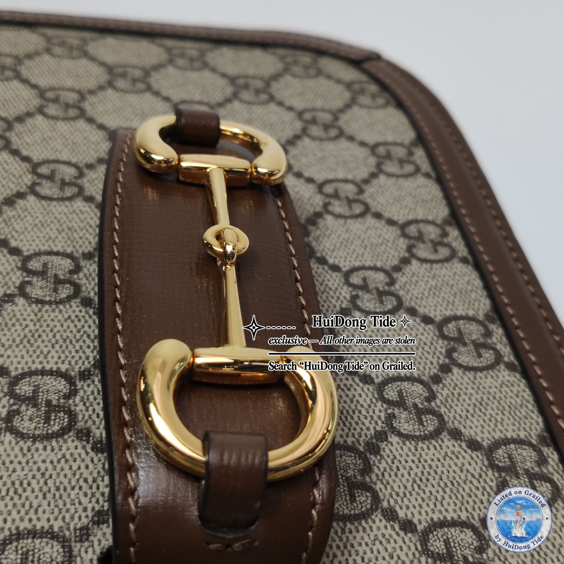 Gucci Gucci 1955 GG Supreme Horsebit Shoulder Bag Size ONE SIZE - 14 Thumbnail