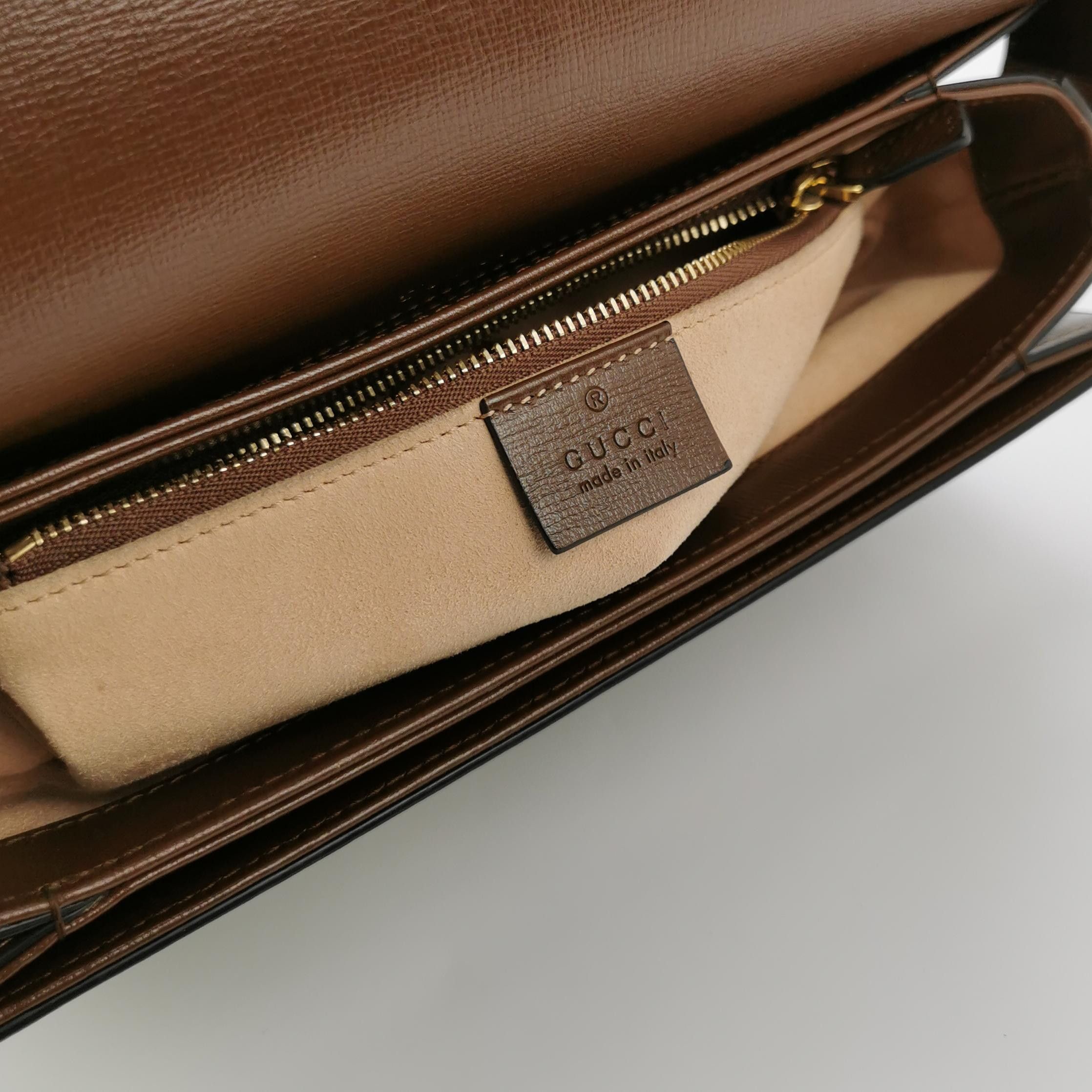 Gucci Gucci 1955 GG Supreme Horsebit Shoulder Bag Size ONE SIZE - 8 Thumbnail