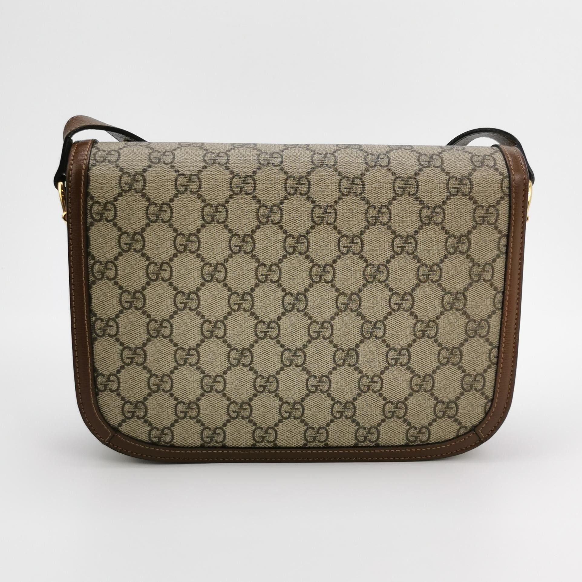 Gucci Gucci 1955 GG Supreme Horsebit Shoulder Bag Size ONE SIZE - 5 Thumbnail