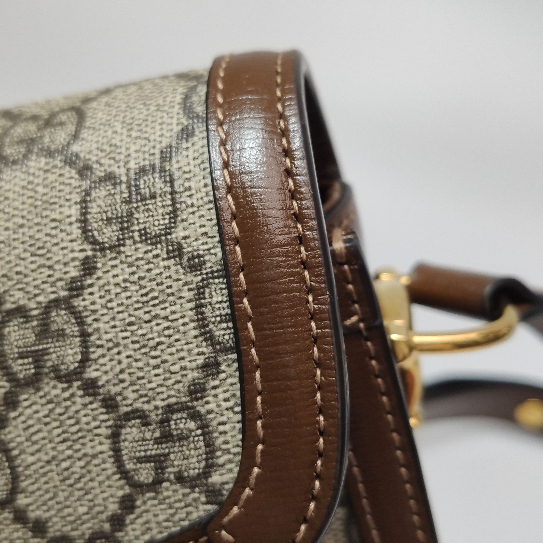 Gucci Gucci 1955 GG Supreme Horsebit Shoulder Bag Size ONE SIZE - 16 Thumbnail
