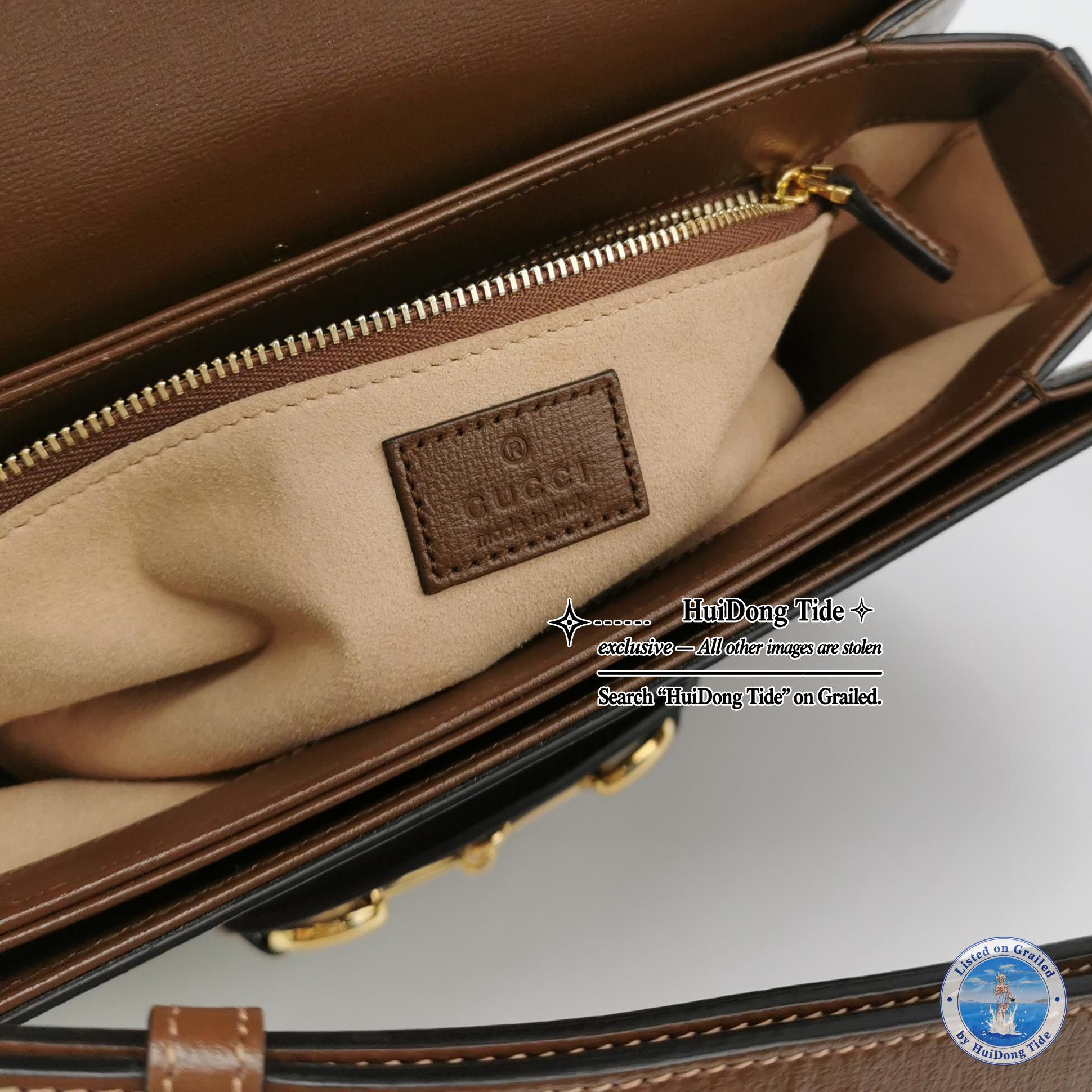 Gucci Gucci 1955 GG Supreme Horsebit Shoulder Bag Size ONE SIZE - 8 Thumbnail