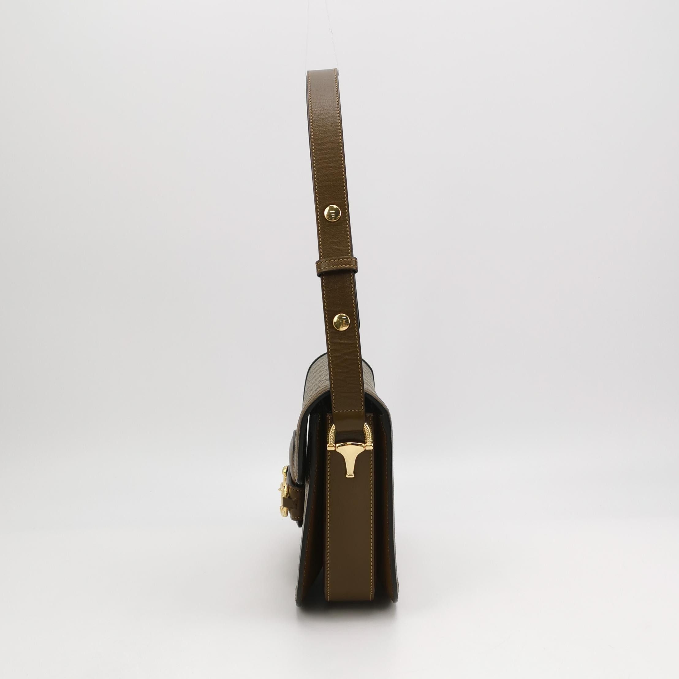 Gucci Gucci 1955 GG Supreme Horsebit Shoulder Bag Size ONE SIZE - 3 Thumbnail