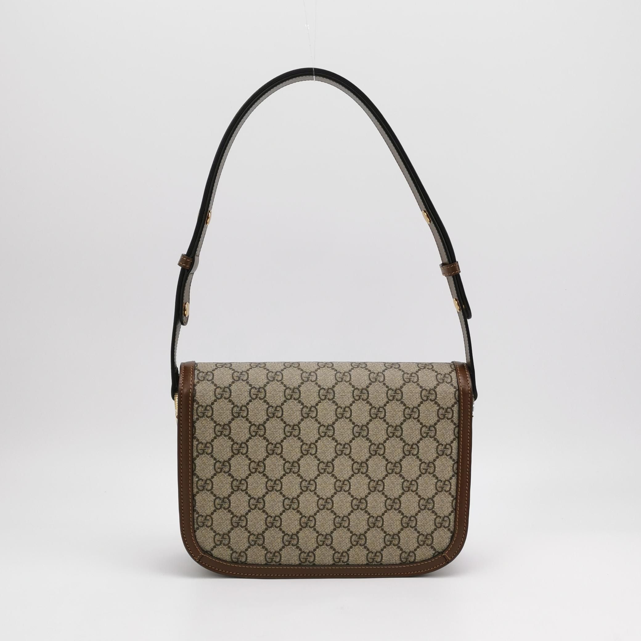 Gucci Gucci 1955 GG Supreme Horsebit Shoulder Bag Size ONE SIZE - 5 Thumbnail