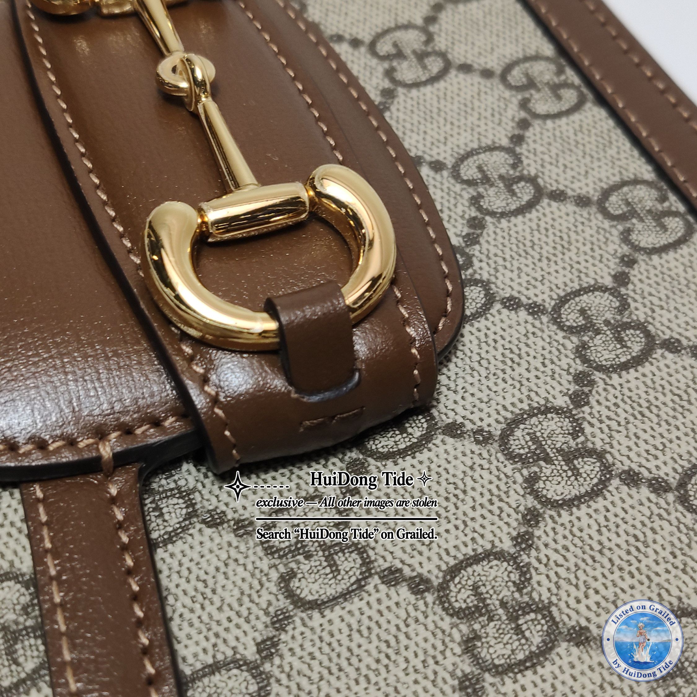 Gucci Gucci 1955 GG Supreme Horsebit Shoulder Bag Size ONE SIZE - 15 Thumbnail