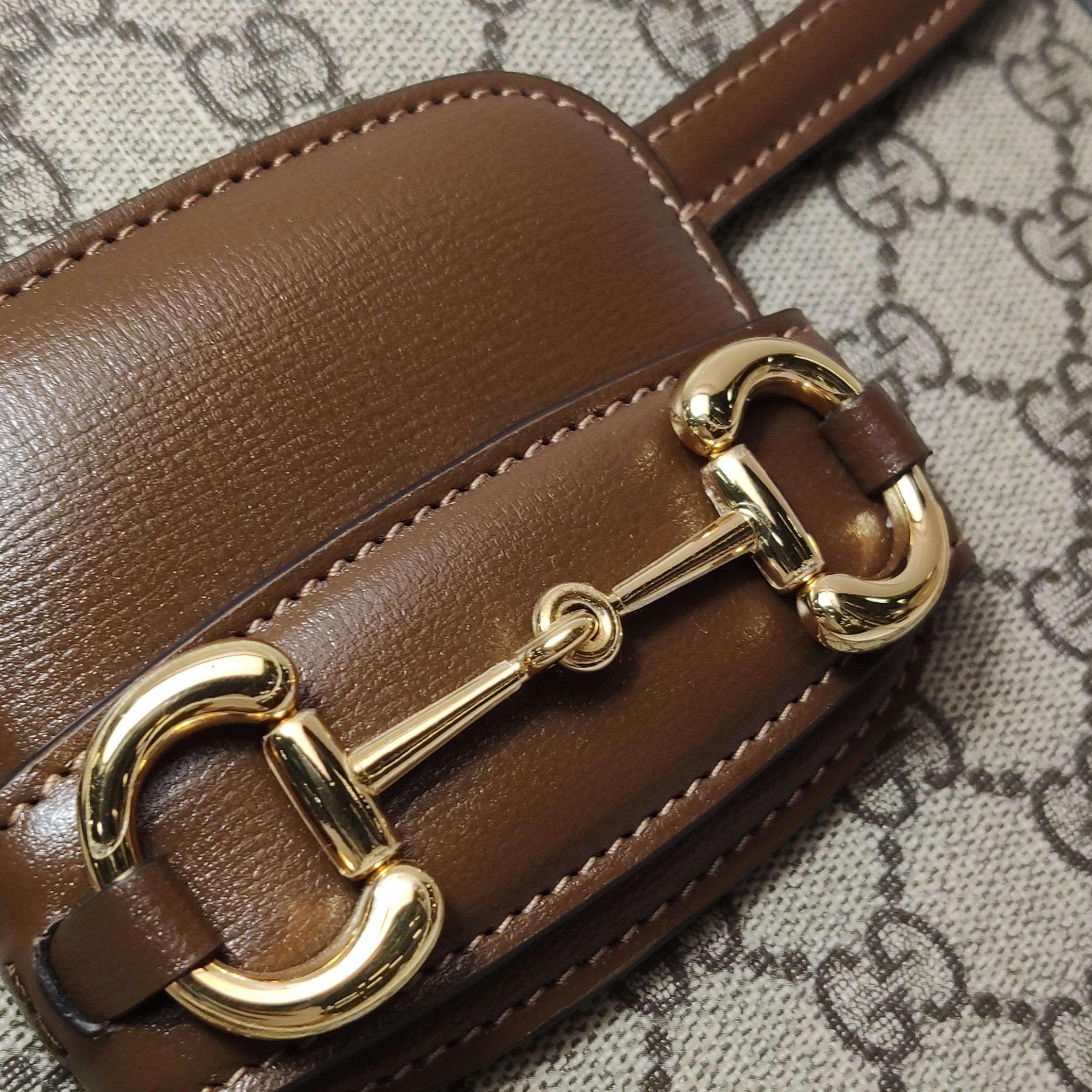 Gucci Gucci 1955 GG Supreme Horsebit Shoulder Bag Size ONE SIZE - 12 Thumbnail