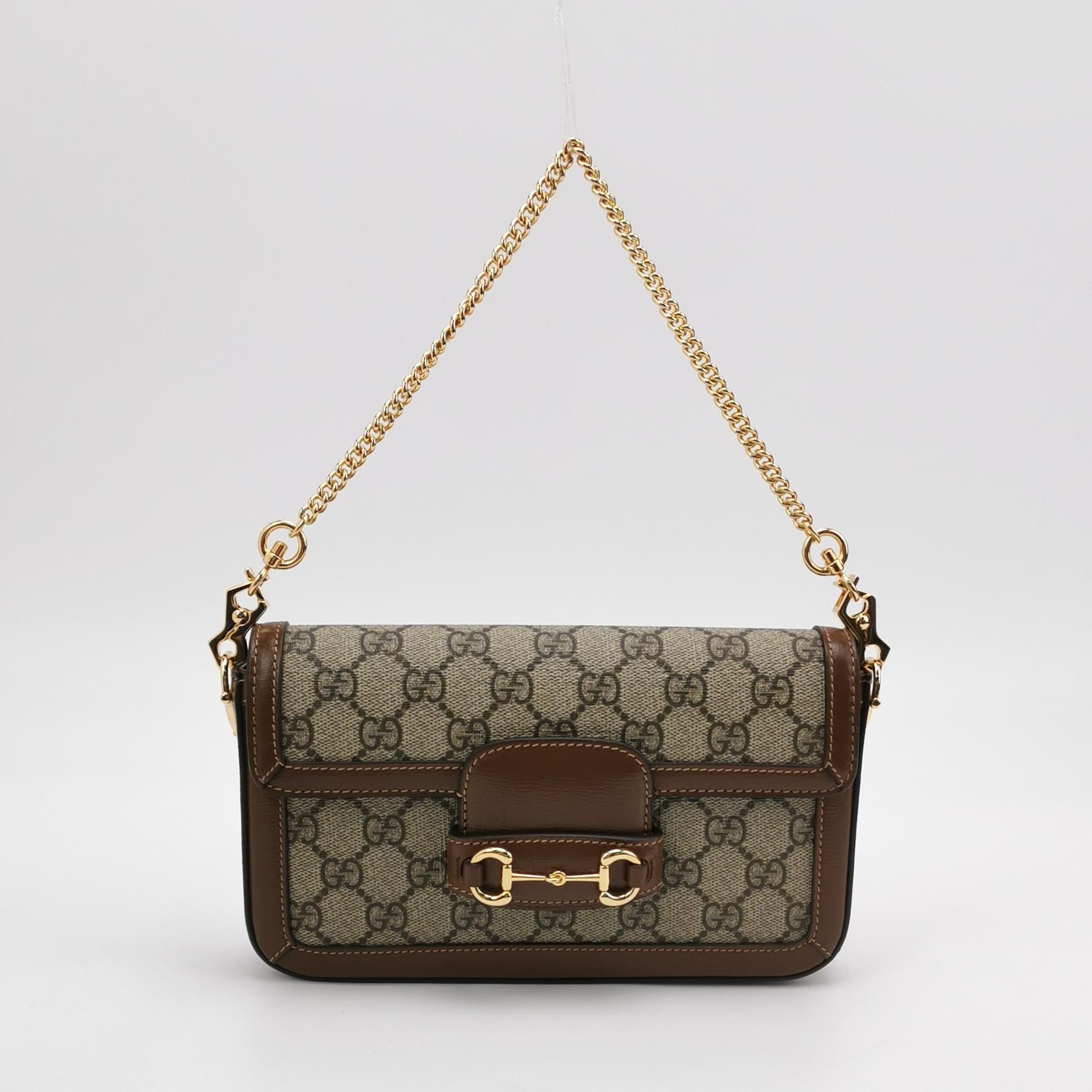 Gucci Gucci 1955 GG Supreme Horsebit Shoulder Bag Size ONE SIZE - 9 Thumbnail