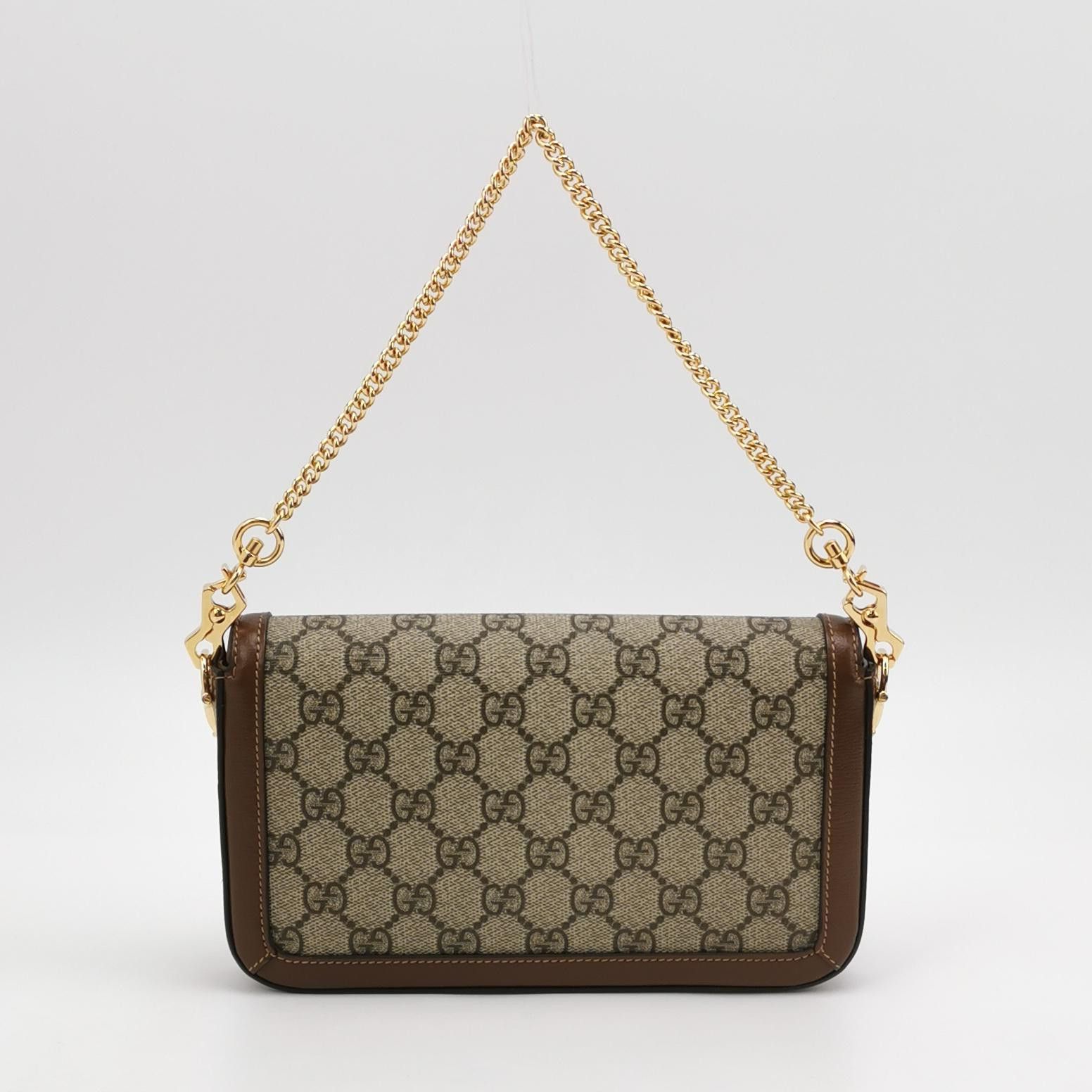 Gucci Gucci 1955 GG Supreme Horsebit Shoulder Bag Size ONE SIZE - 5 Thumbnail