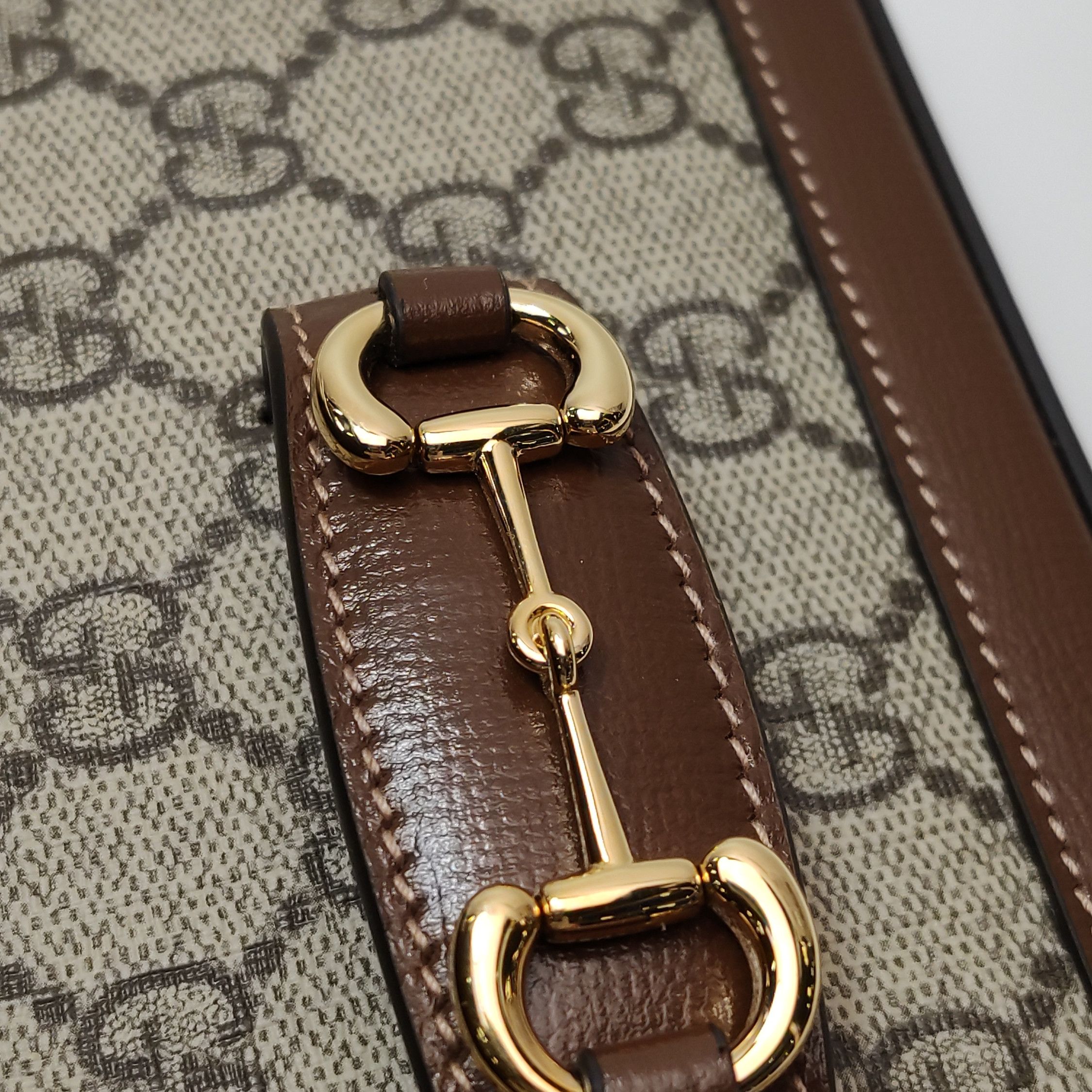 Gucci Gucci 1955 GG Supreme Horsebit Shoulder Bag Size ONE SIZE - 11 Thumbnail