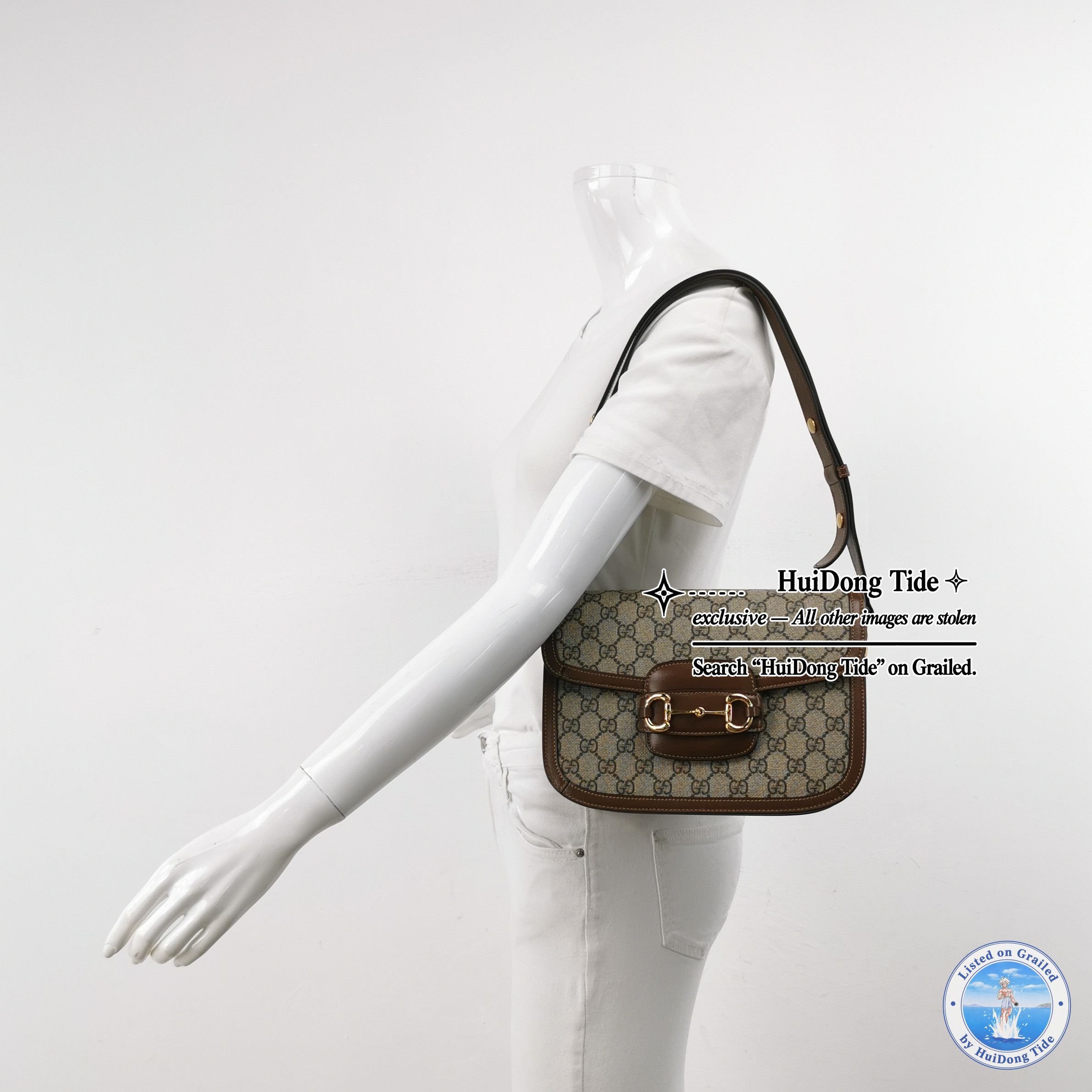 Gucci Gucci 1955 Horsebit GG Supreme Shoulder Bag Size ONE SIZE - 2 Thumbnail