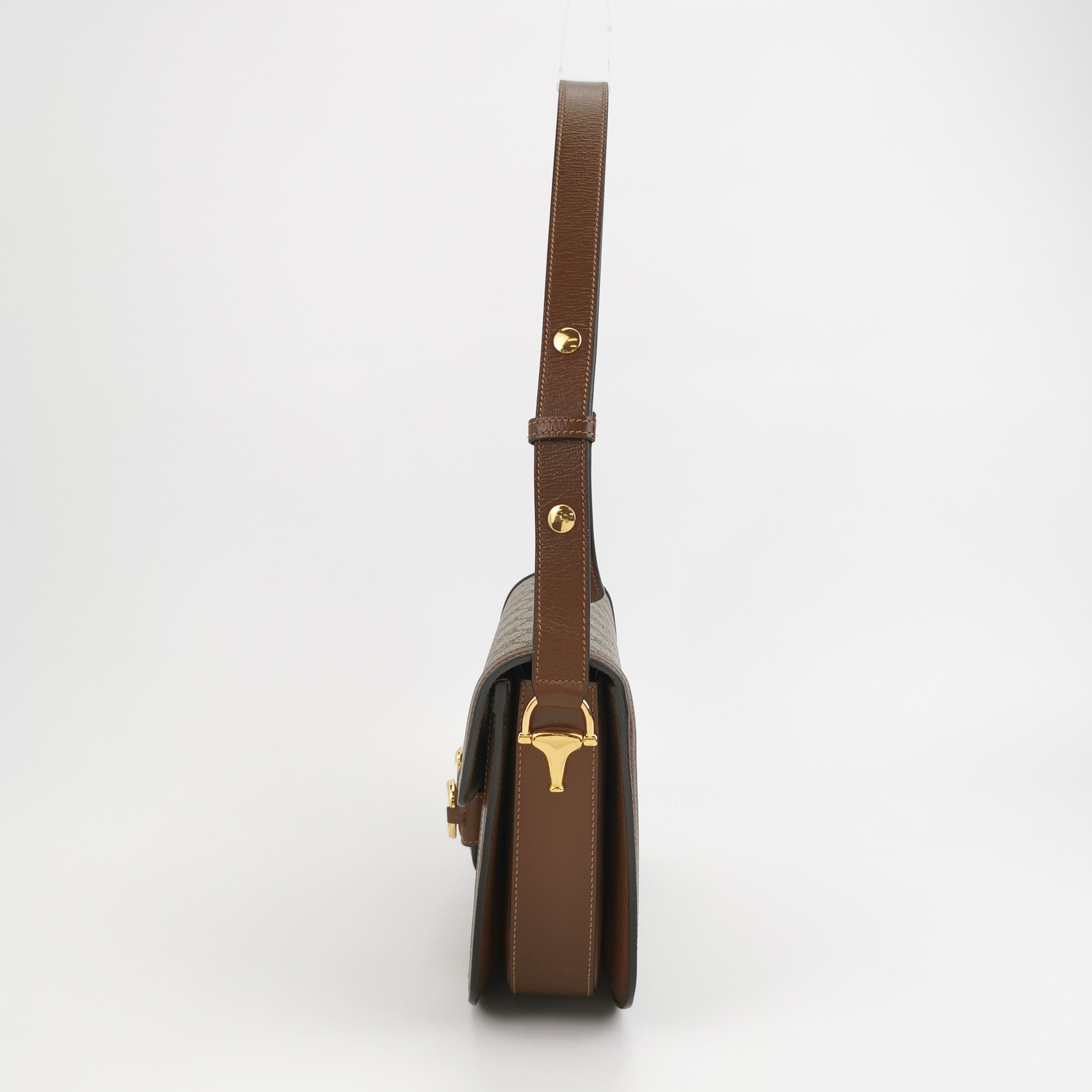 Gucci Gucci 1955 Horsebit GG Supreme Shoulder Bag Size ONE SIZE - 3 Thumbnail