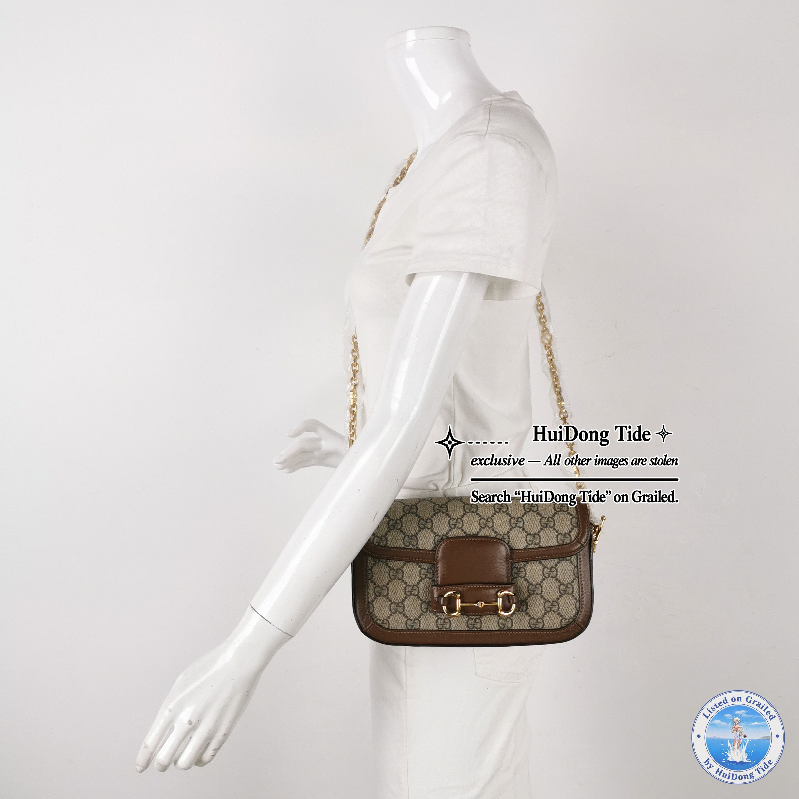 Gucci Gucci 1955 Horsebit GG Supreme Shoulder Bag Size ONE SIZE - 2 Thumbnail