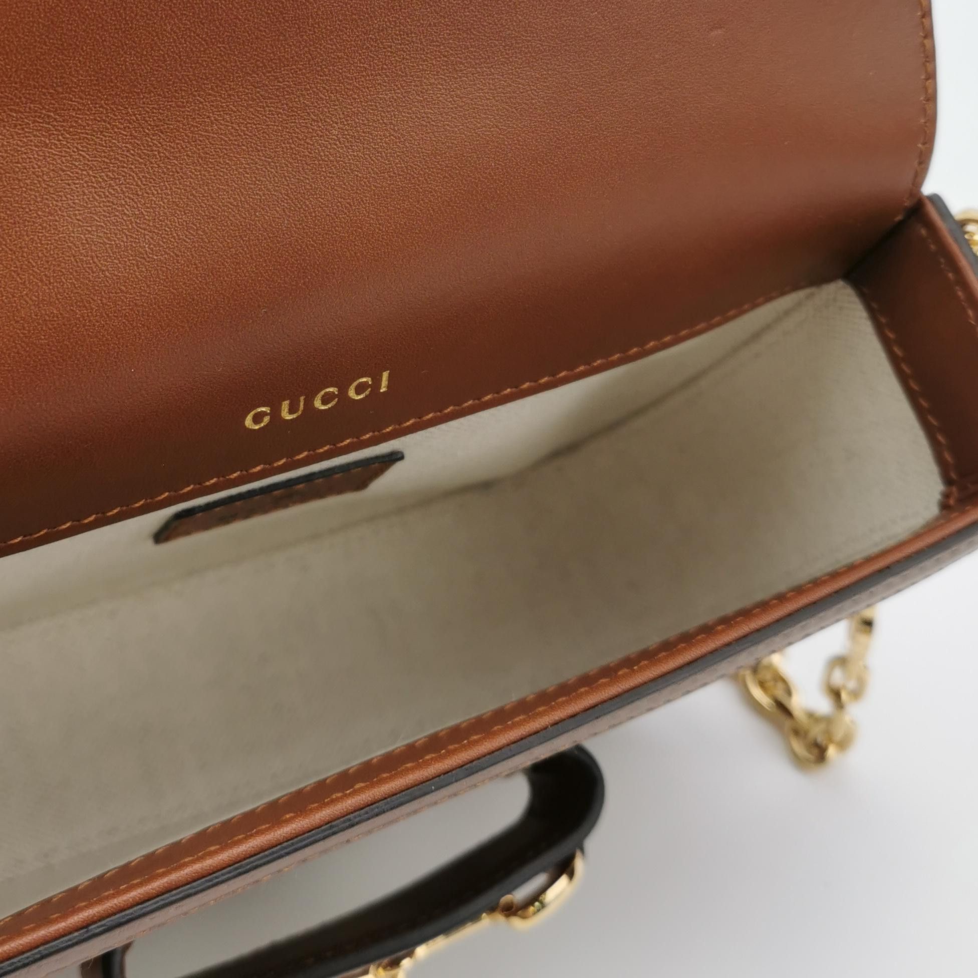 Gucci Gucci 1955 Crystal GG Supreme Shoulder Bag ONE SIZE Size ONE SIZE - 8 Thumbnail