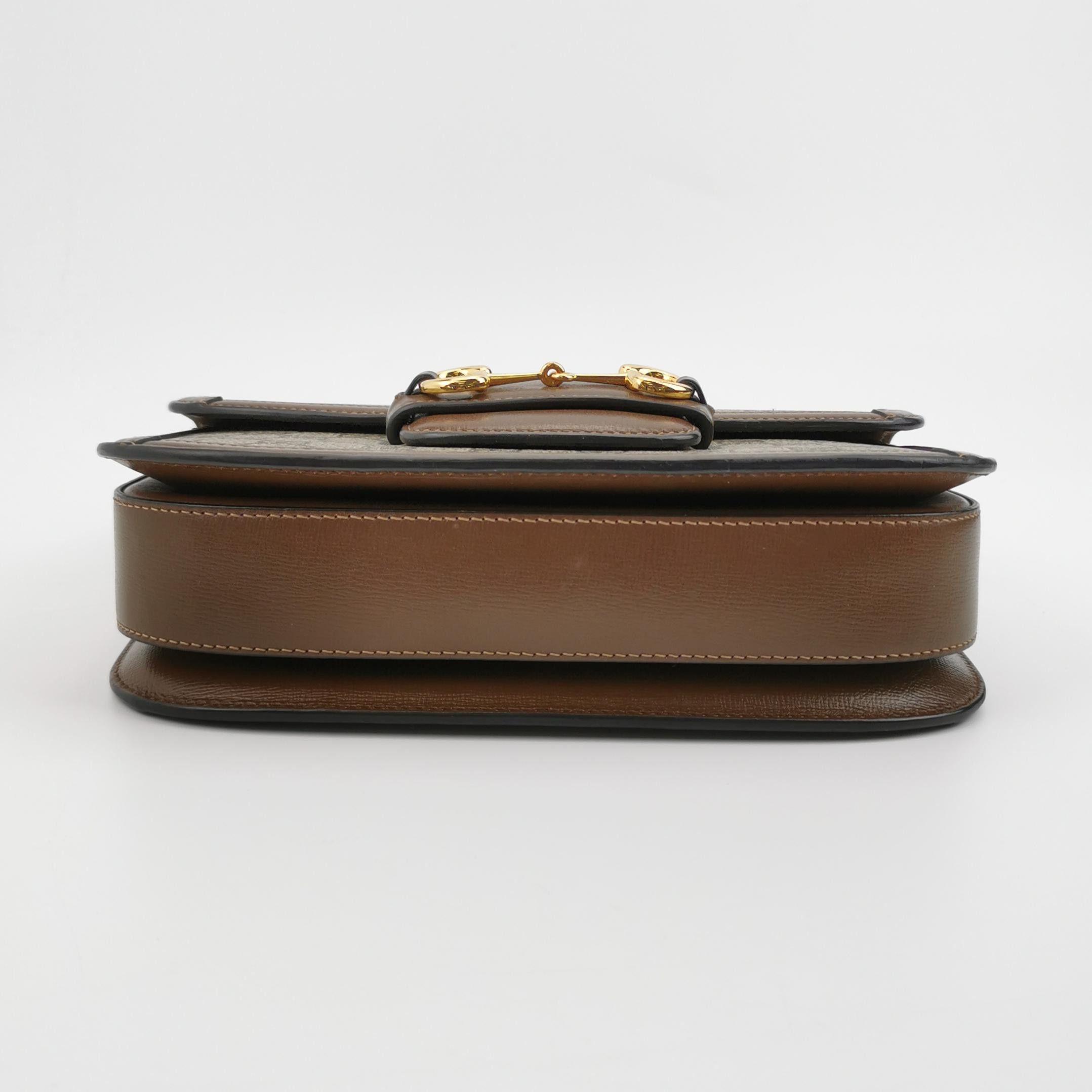 Gucci Gucci 1955 GG Supreme Horsebit Shoulder Bag Size ONE SIZE - 6 Thumbnail
