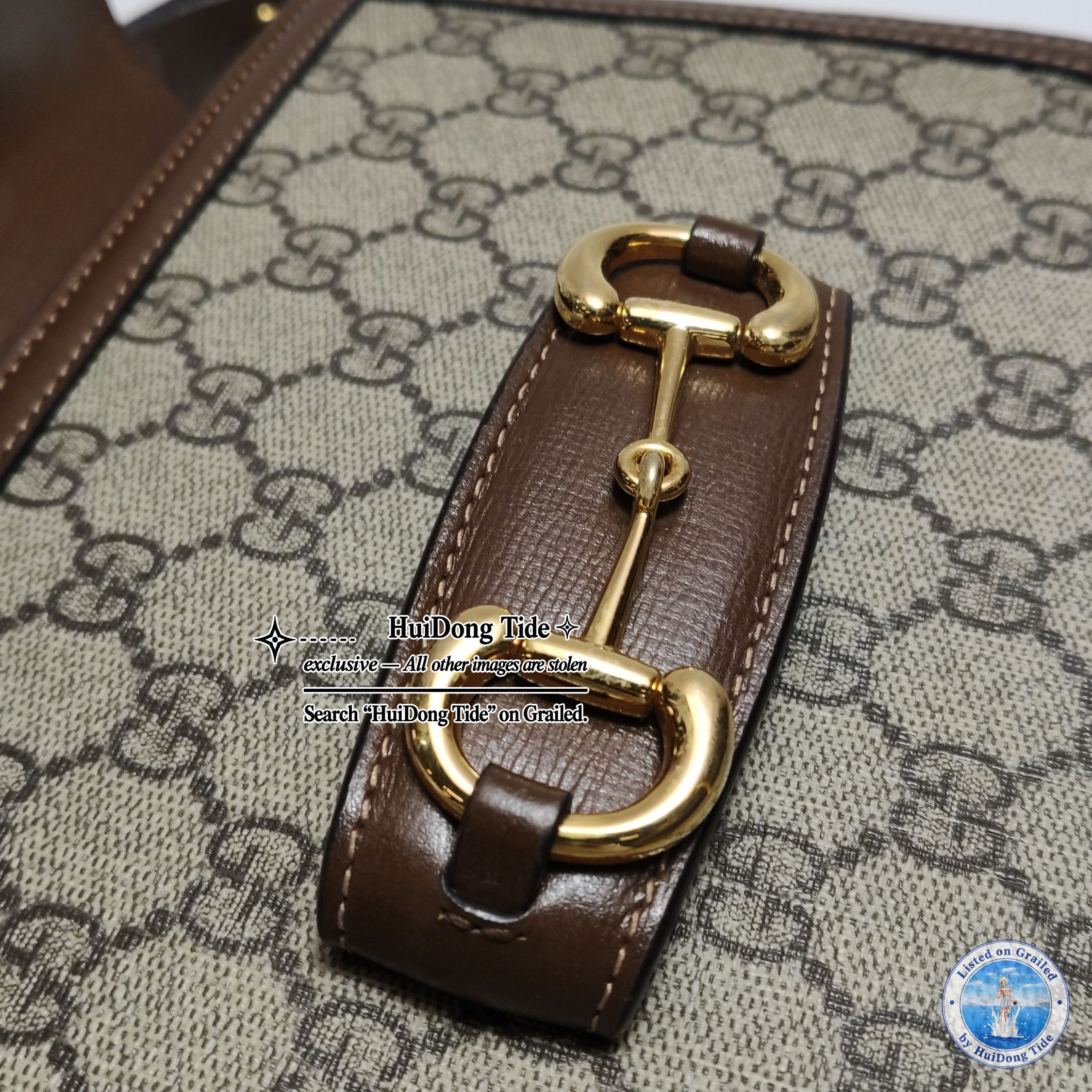 Gucci Gucci 1955 GG Supreme Horsebit Shoulder Bag Size ONE SIZE - 14 Thumbnail