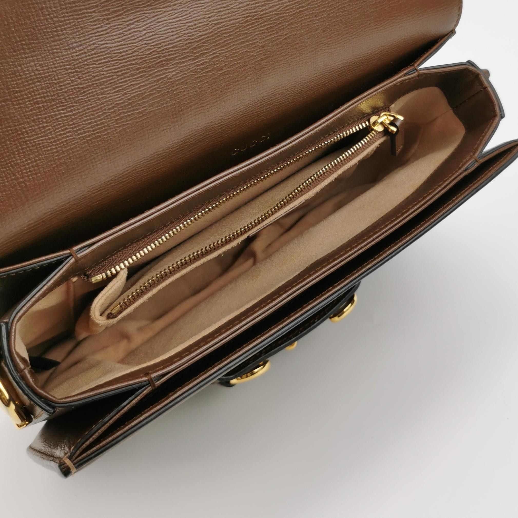 Gucci Gucci 1955 GG Supreme Horsebit Shoulder Bag Size ONE SIZE - 7 Thumbnail