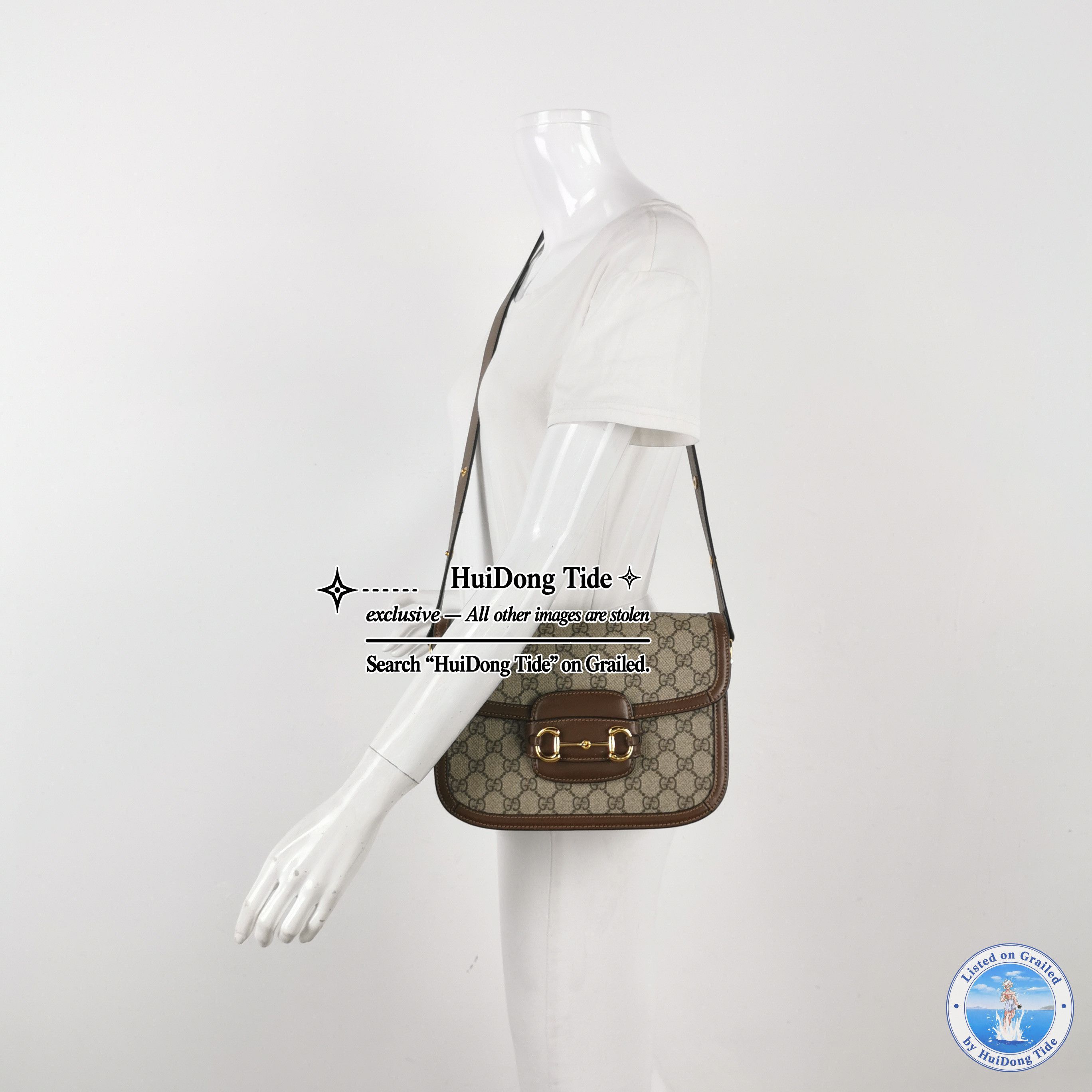 Gucci Gucci 1955 Horsebit GG Supreme Shoulder Bag Size ONE SIZE - 2 Thumbnail