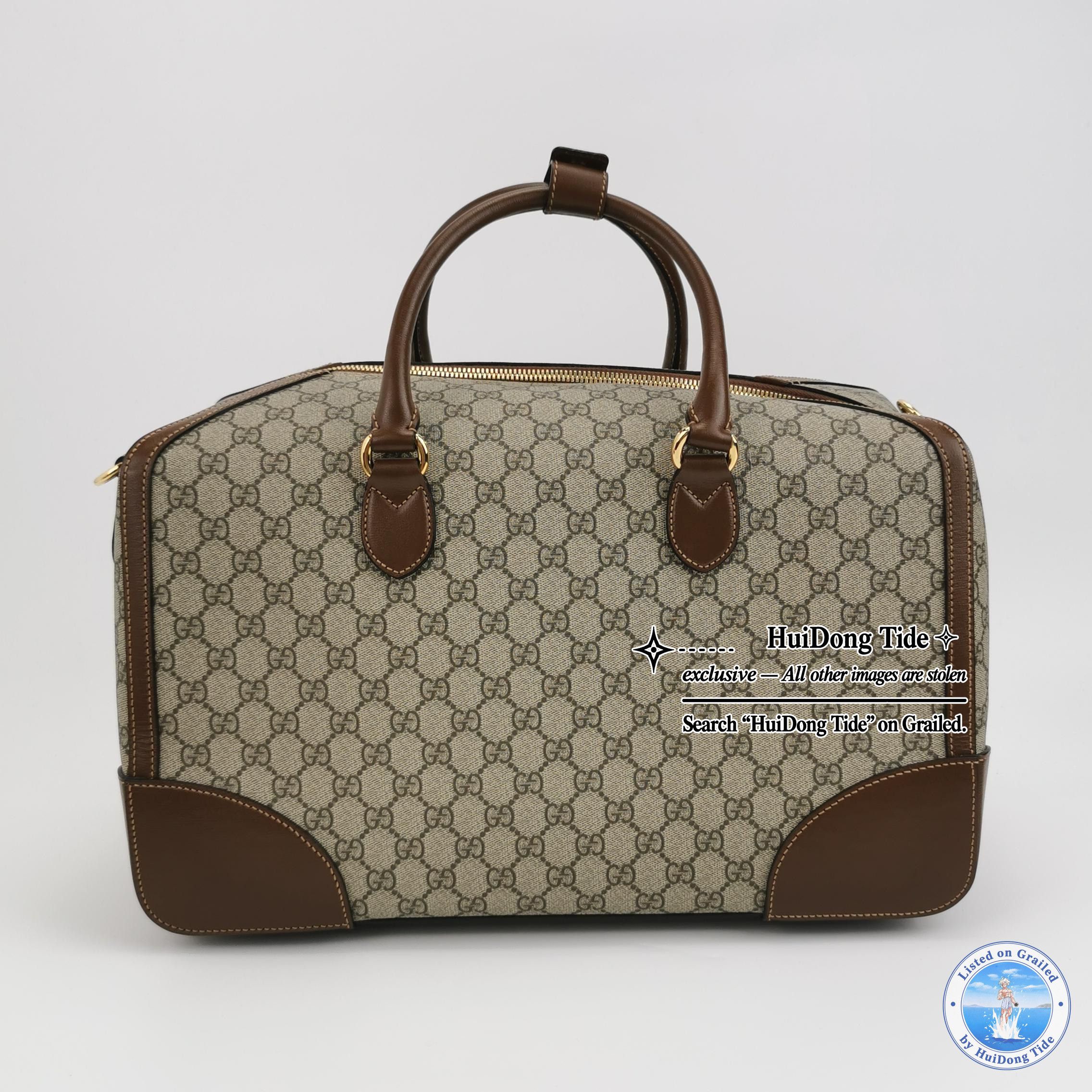 Gucci Gucci GG Supreme Monogram Duffle Bag ONE SIZE Size ONE SIZE - 5 Thumbnail