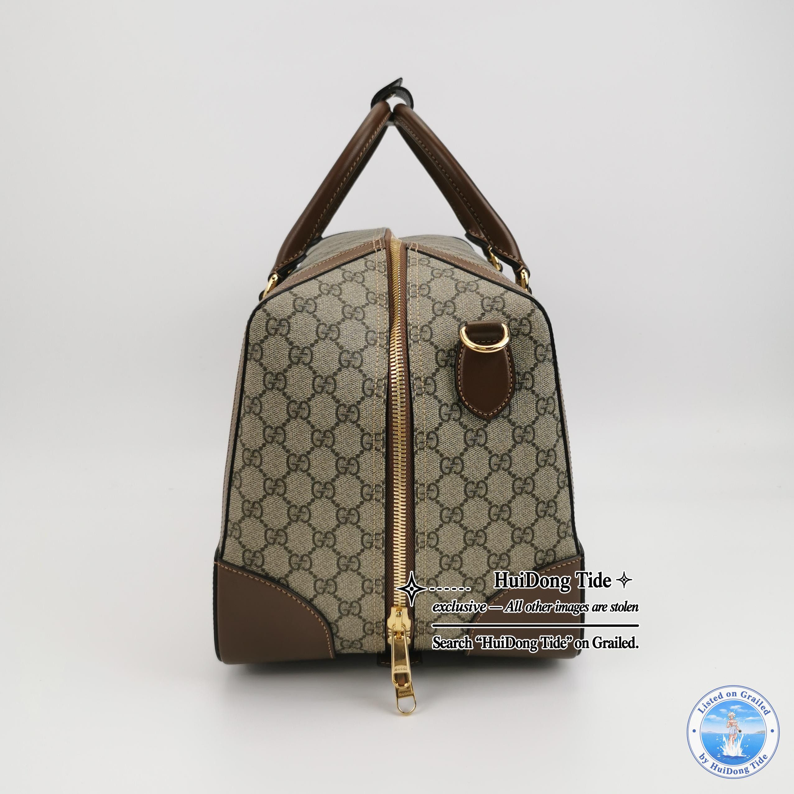 Gucci Gucci GG Supreme Monogram Duffle Bag ONE SIZE Size ONE SIZE - 3 Thumbnail