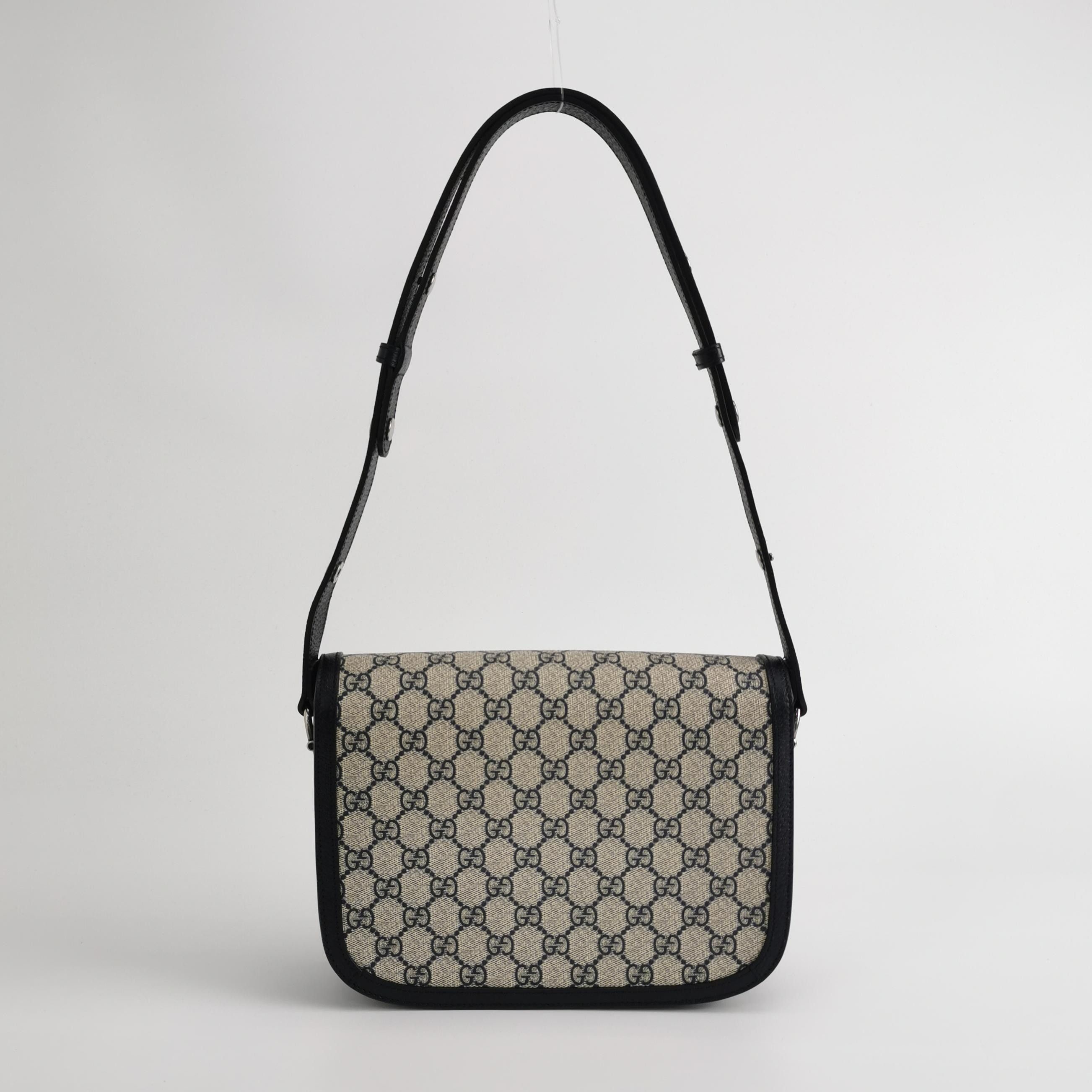 Gucci Gucci 1955 GG Supreme Horsebit Shoulder Bag Size ONE SIZE - 5 Thumbnail
