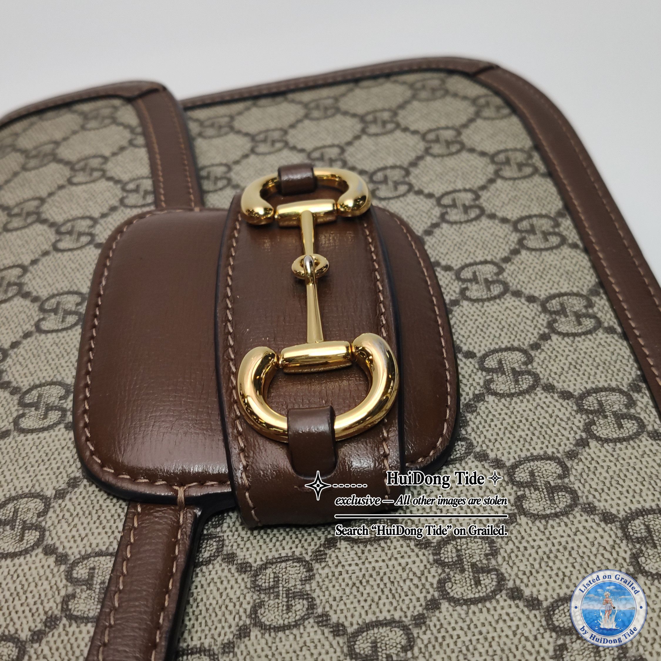 Gucci Gucci 1955 GG Supreme Horsebit Shoulder Bag Size OS Size ONE SIZE - 16 Thumbnail