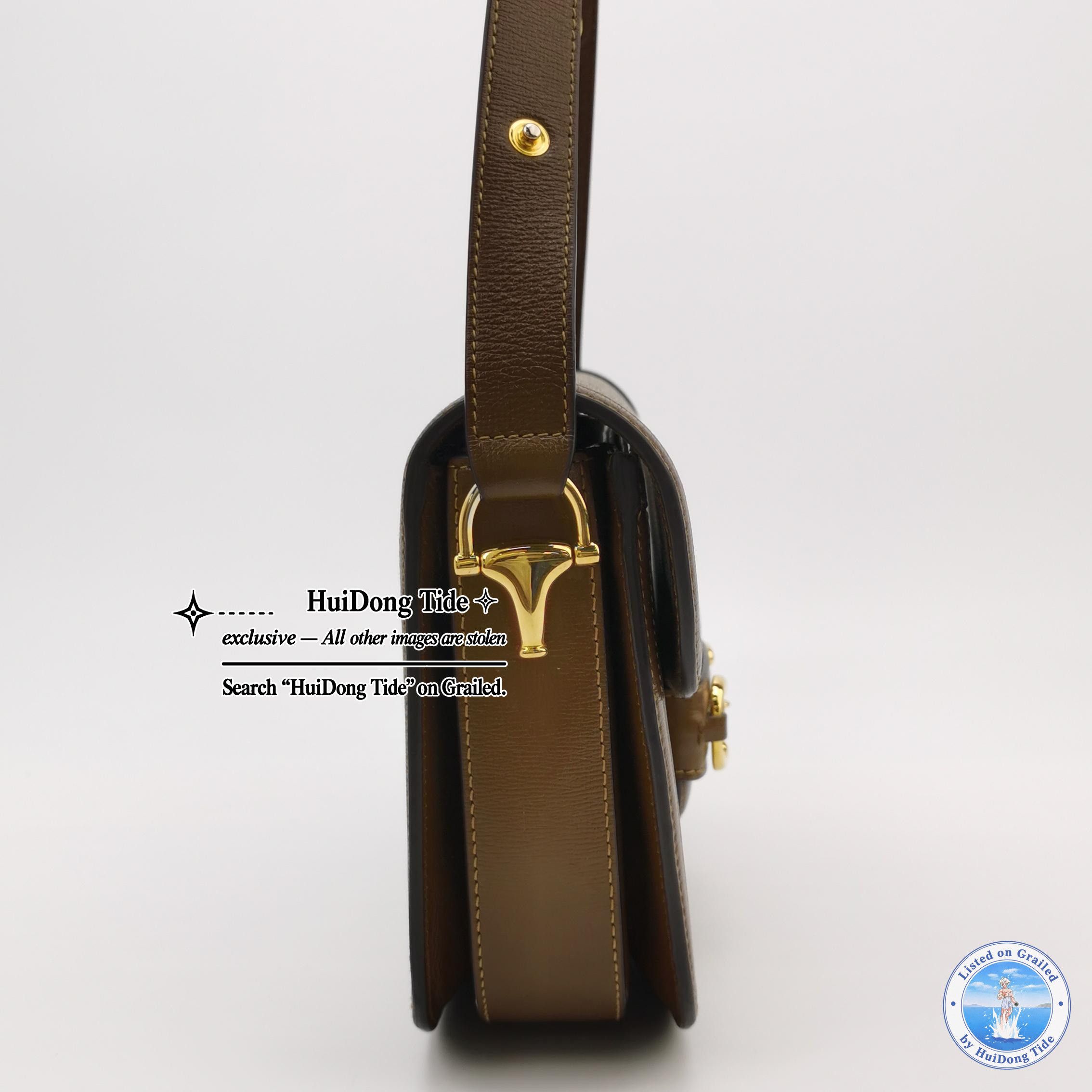 Gucci Gucci 1955 GG Supreme Horsebit Shoulder Bag Size OS Size ONE SIZE - 4 Thumbnail