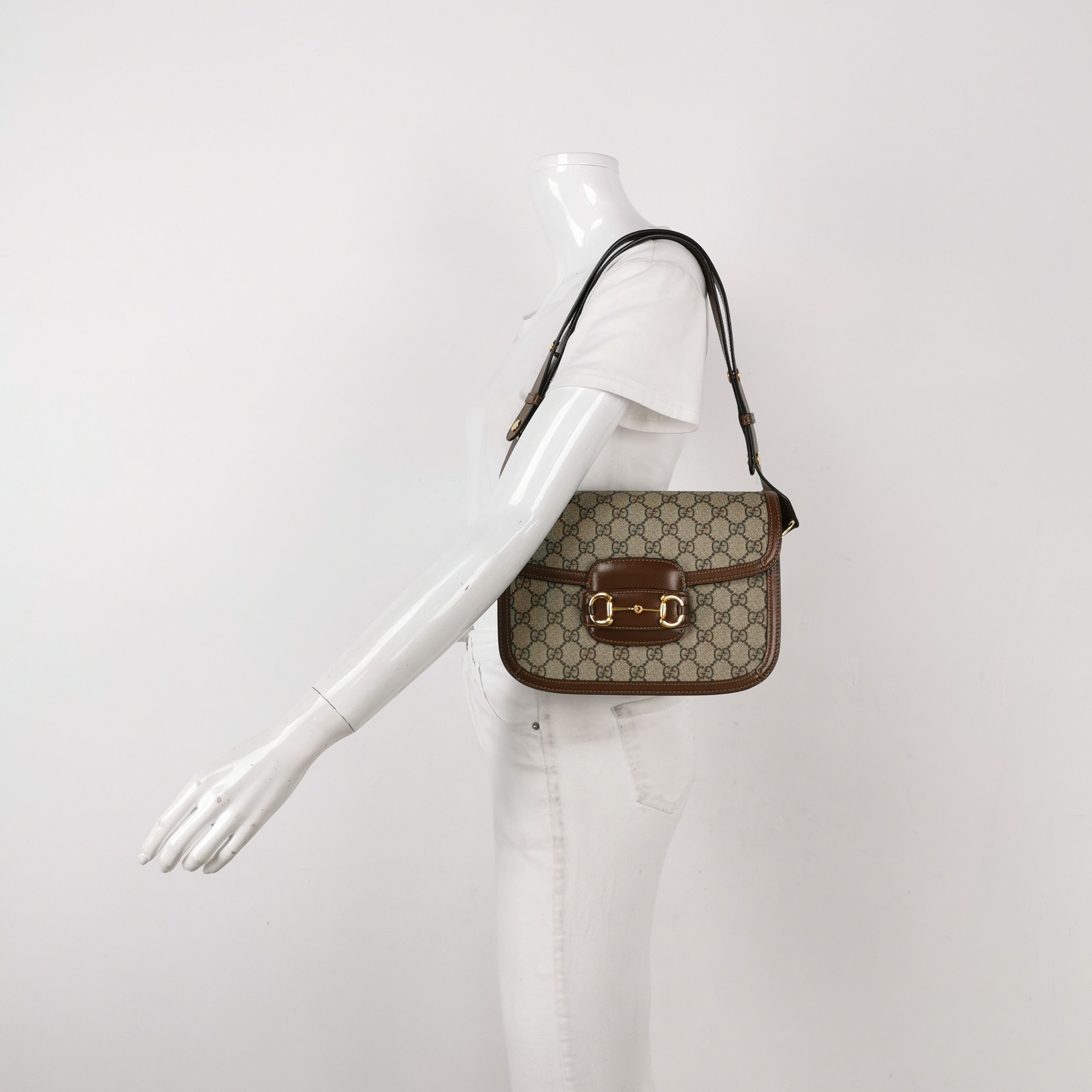 Gucci Gucci 1955 Horsebit GG Supreme Shoulder Bag Size ONE SIZE - 2 Thumbnail