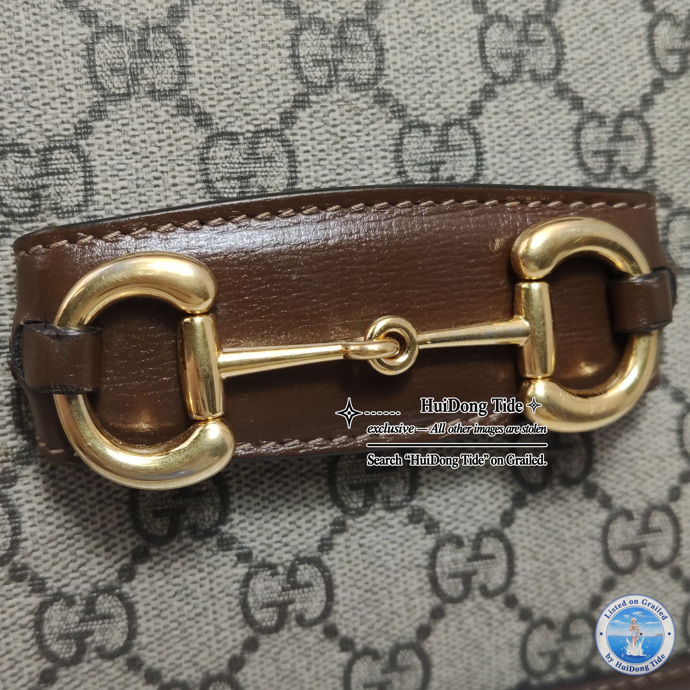 Gucci Gucci 1955 Horsebit GG Supreme Shoulder Bag Size ONE SIZE - 13 Thumbnail