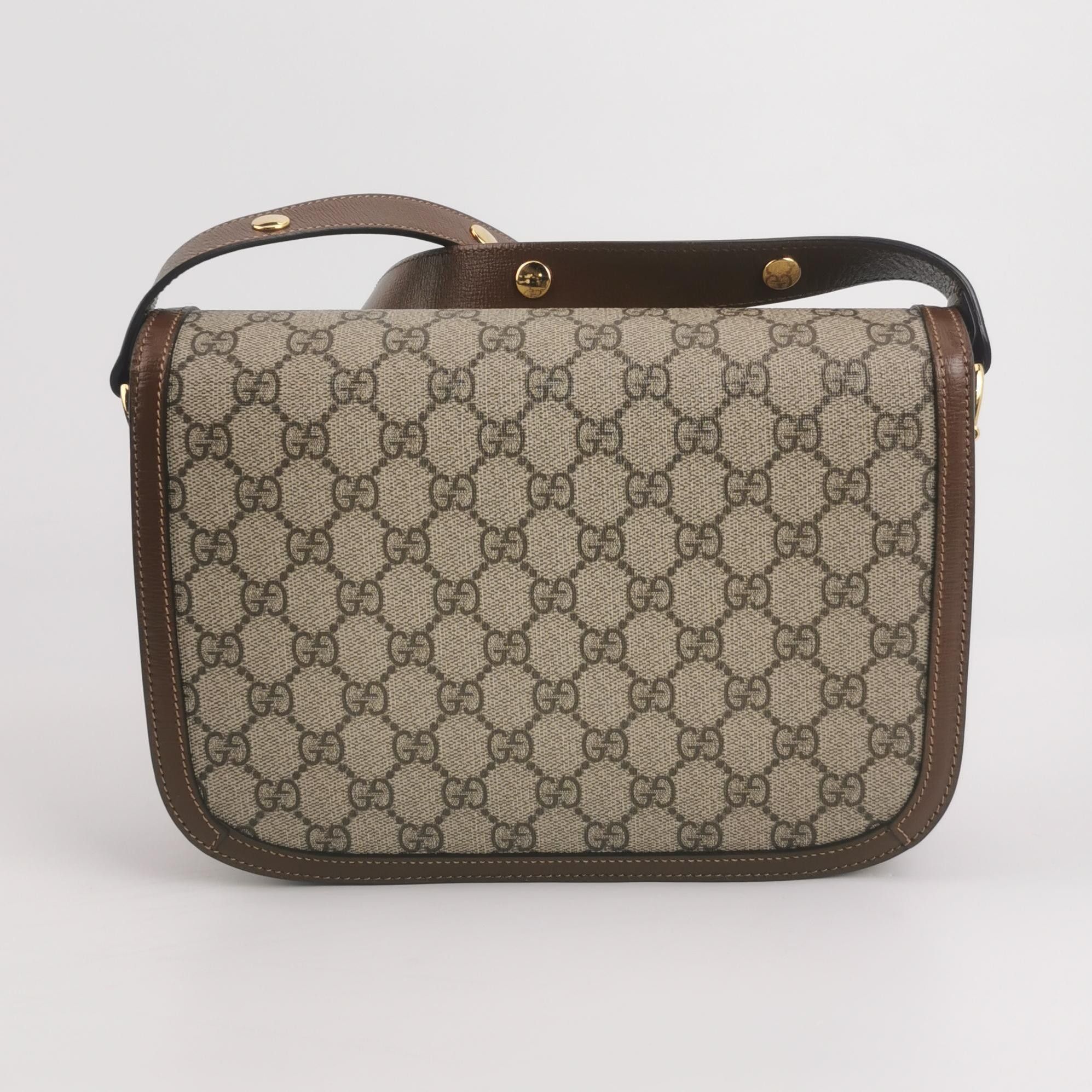 Gucci Gucci 1955 GG Supreme Horsebit Shoulder Bag Size ONE SIZE - 5 Thumbnail