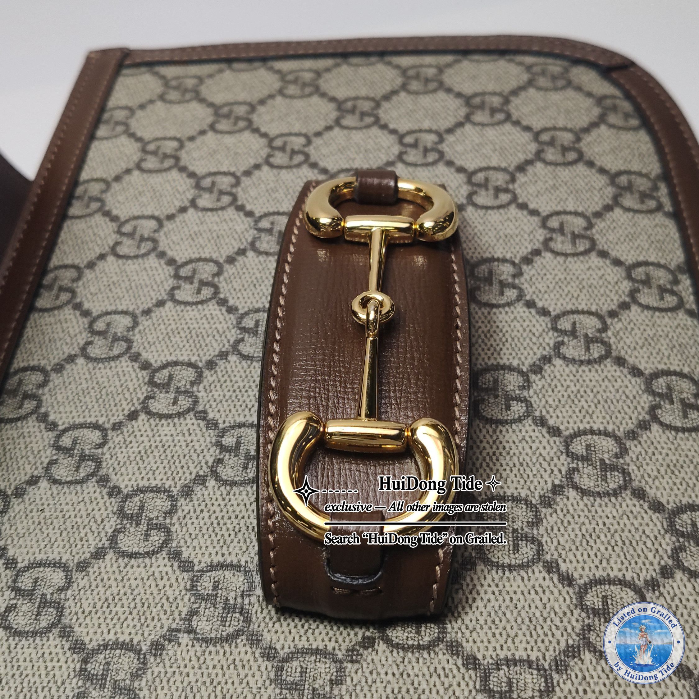 Gucci Gucci 1955 GG Supreme Horsebit Shoulder Bag Size ONE SIZE - 12 Thumbnail