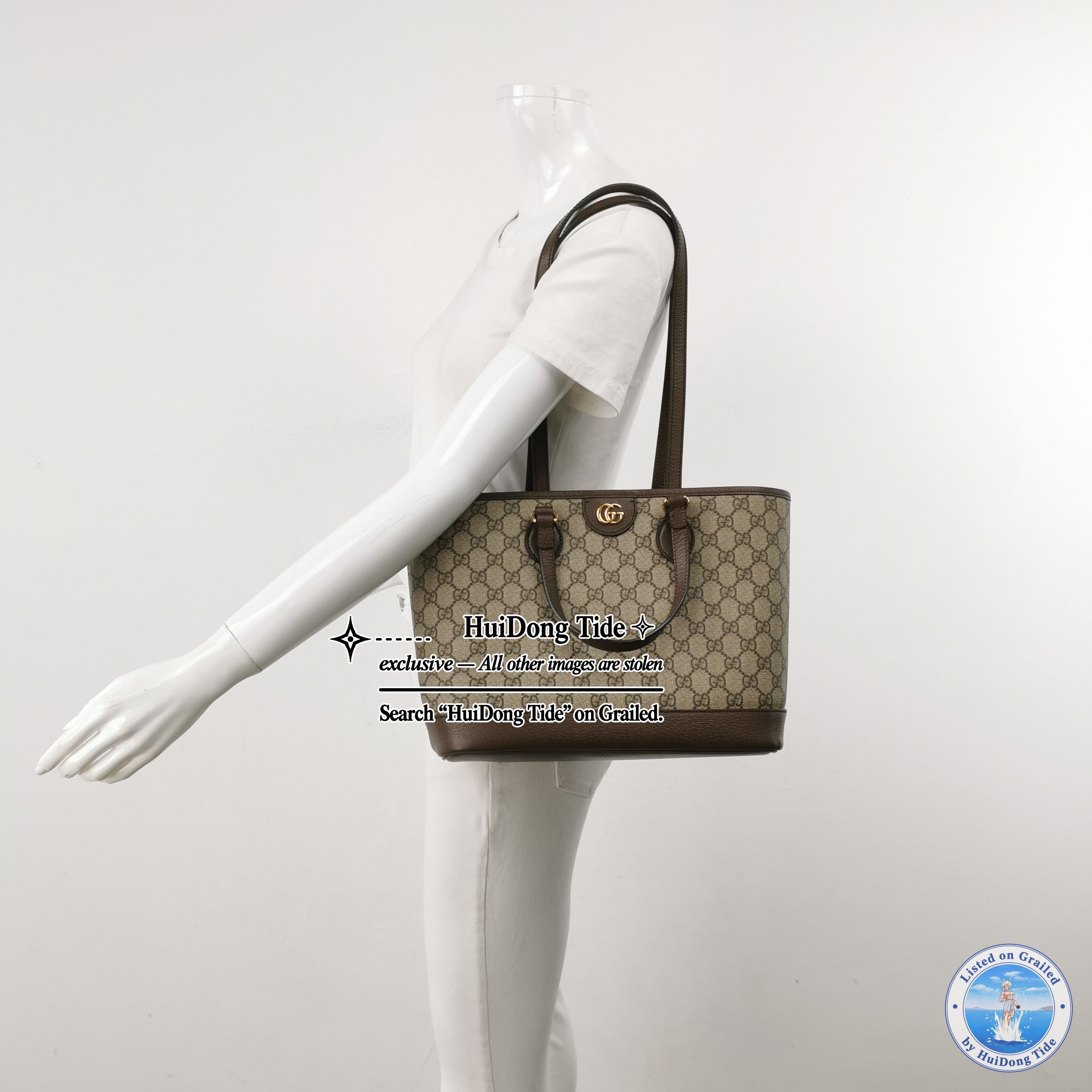 Gucci Gucci Ophidia GG Supreme Tote Bag One Size Size ONE SIZE - 2 Thumbnail